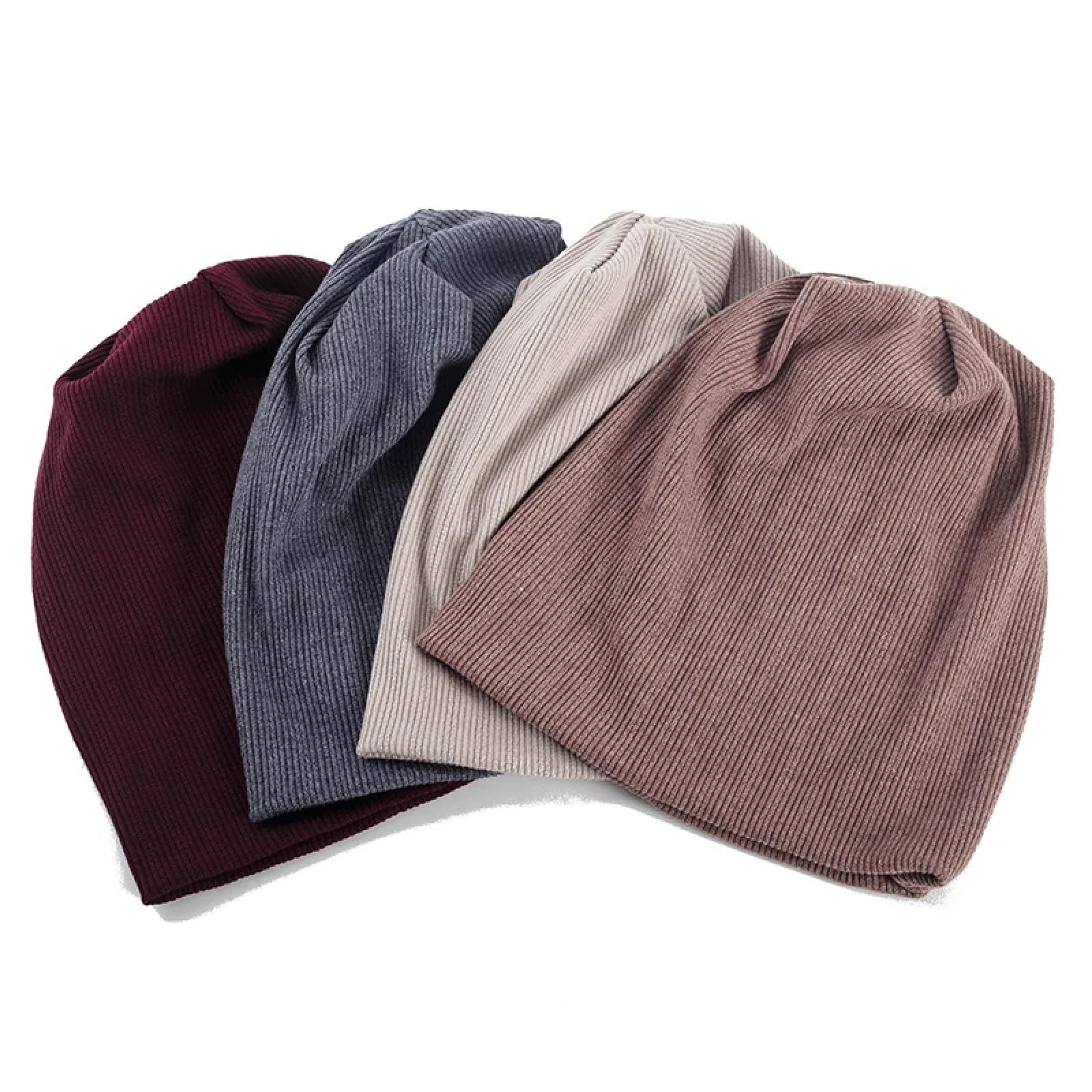 Czapki Czapki Skullies Czapki Beanie Czapka Czapka Prążkowane Czapki Mężczyzna Luźne Luźne Dzianiny Skullies Czapki Unisex Miękkie Ciepłe Czepki
