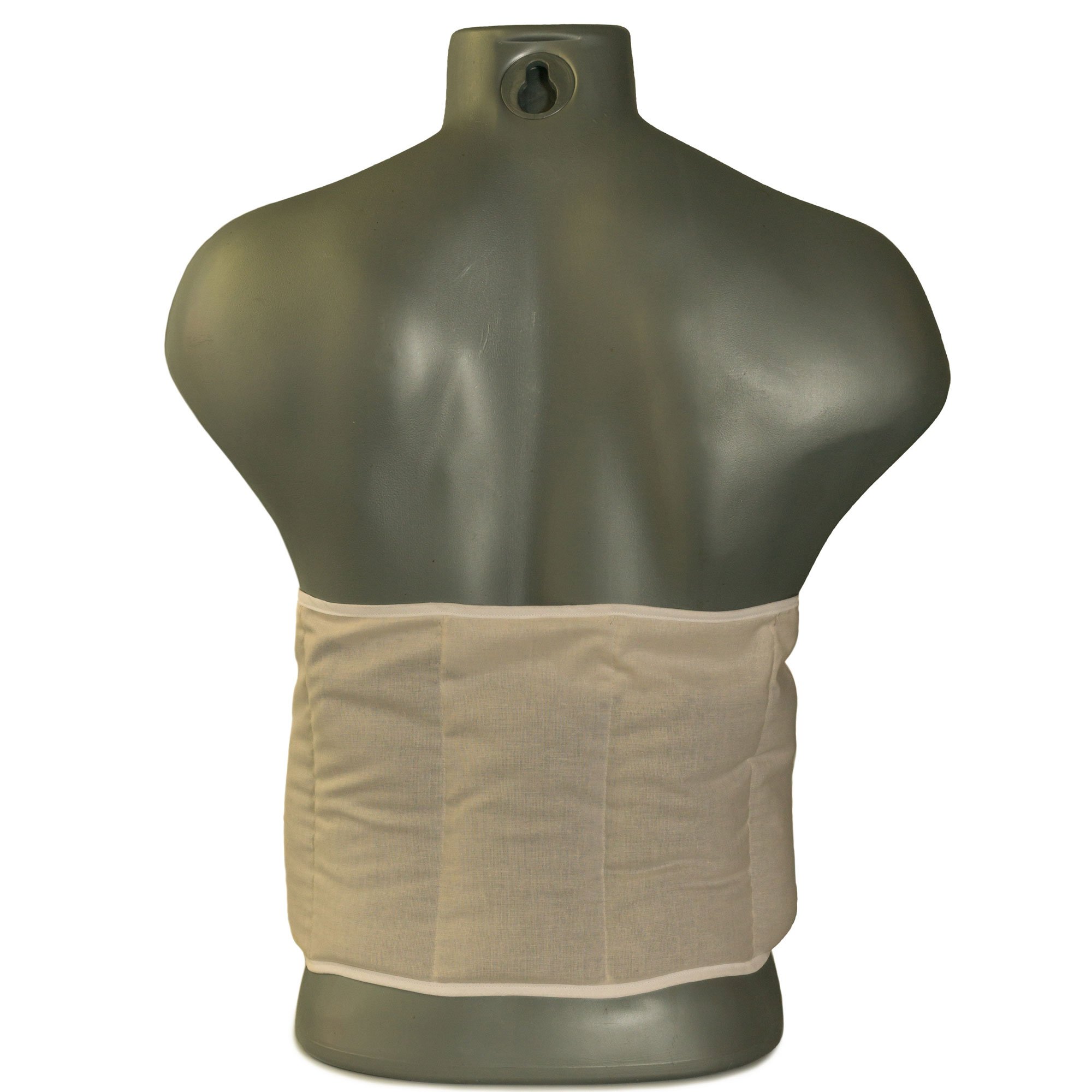Cuscino termico cintura, semi di grano e segale bio (Lunghezza totale: 135cm, naturale, Cotone Bio) Grande cuscino riscaldabile, caldo e freddo - microonde, forno e frigorifero