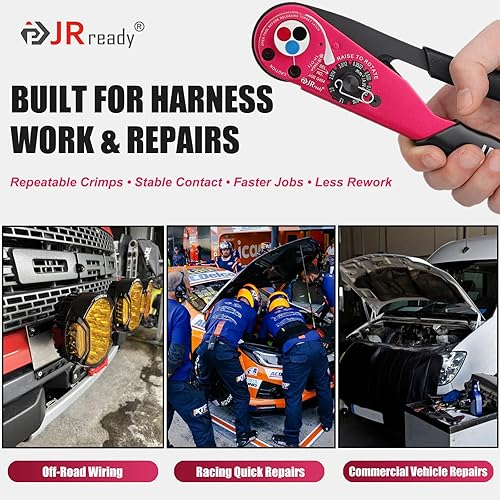 Miniatura 6 de JRready Deutsch Herramienta de engarzado estilo torreta (ACT-DT1 equivalente a HDT-48-00) para conectores DT/DTM/DTP Tamaño 12/16/20 Contactos