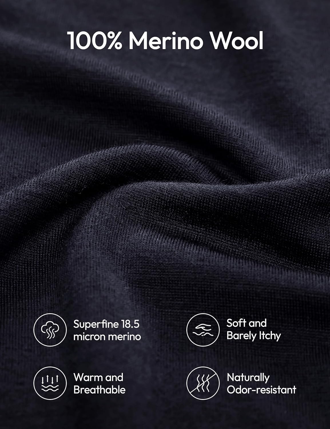 Womens 190 Merino Wool Base Layer Shirt - Hiking Outdoor Casual Long Sleeve Thermal Underwear Soft Breathable Tops - Image 6