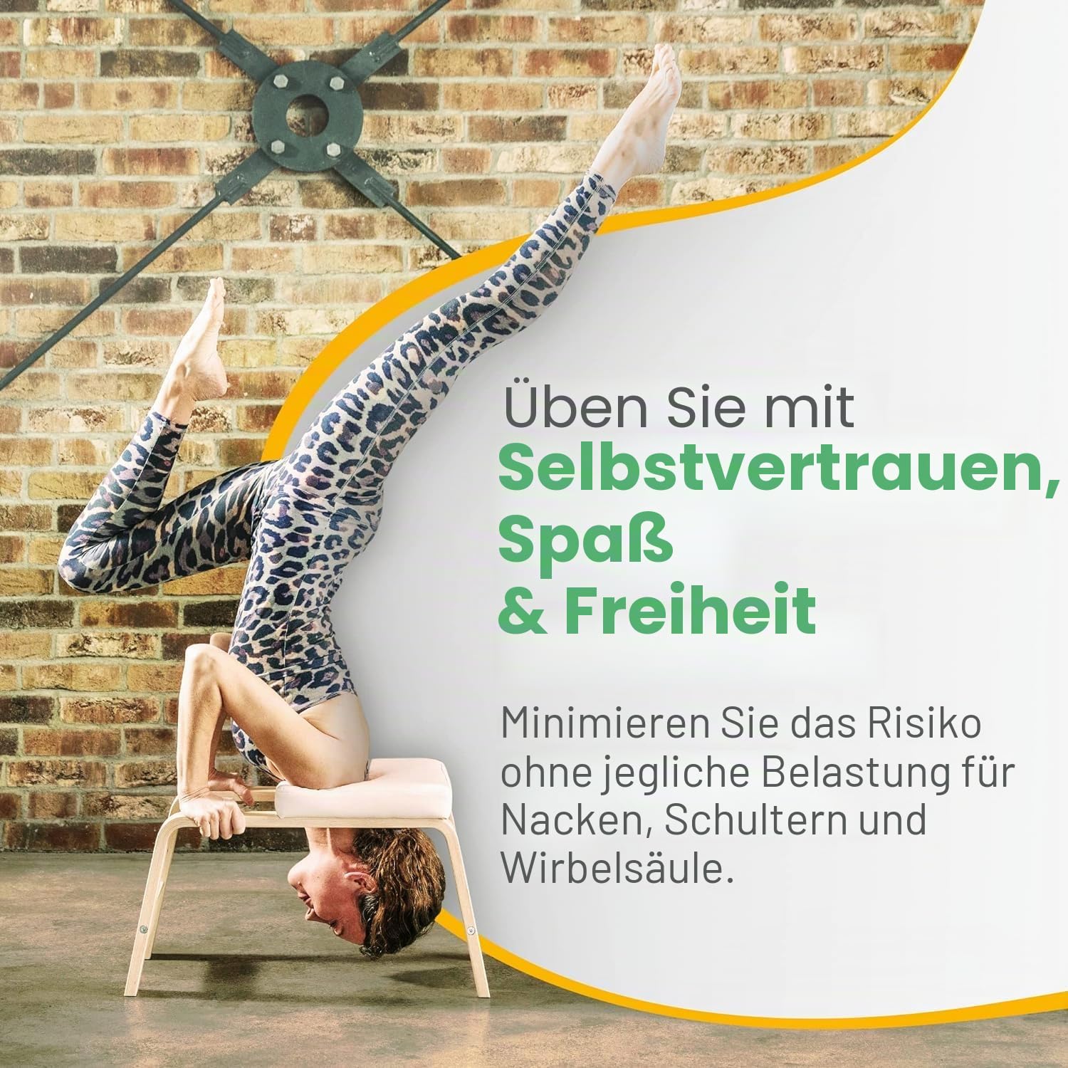 FeetUp Trainer The Original - Yoga kopfstandhocker, Yoga Inversion Bank, Simply and Safely Reverse. Get Fit Relax. Turn Your Yoga Upside Down