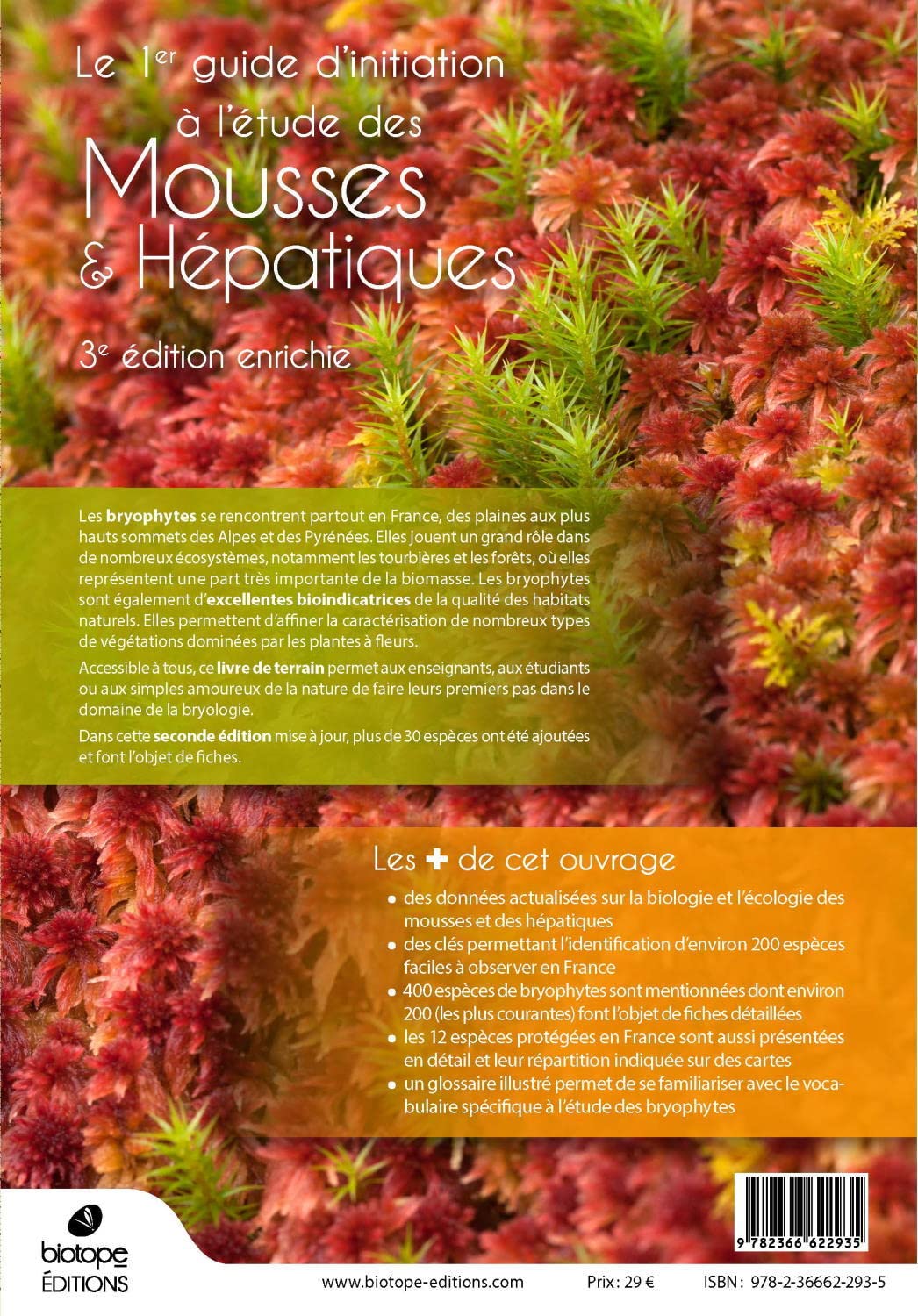 Mousses et Hépatiques de France - 3ème édition: Manuel d'identification des espèces communes
