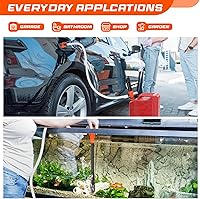 Vista 2 de Bomba de transferencia portátil a batería, bomba eléctrica operada por batería para sifón de gasolina, combustible, diésel y agua, extractor
