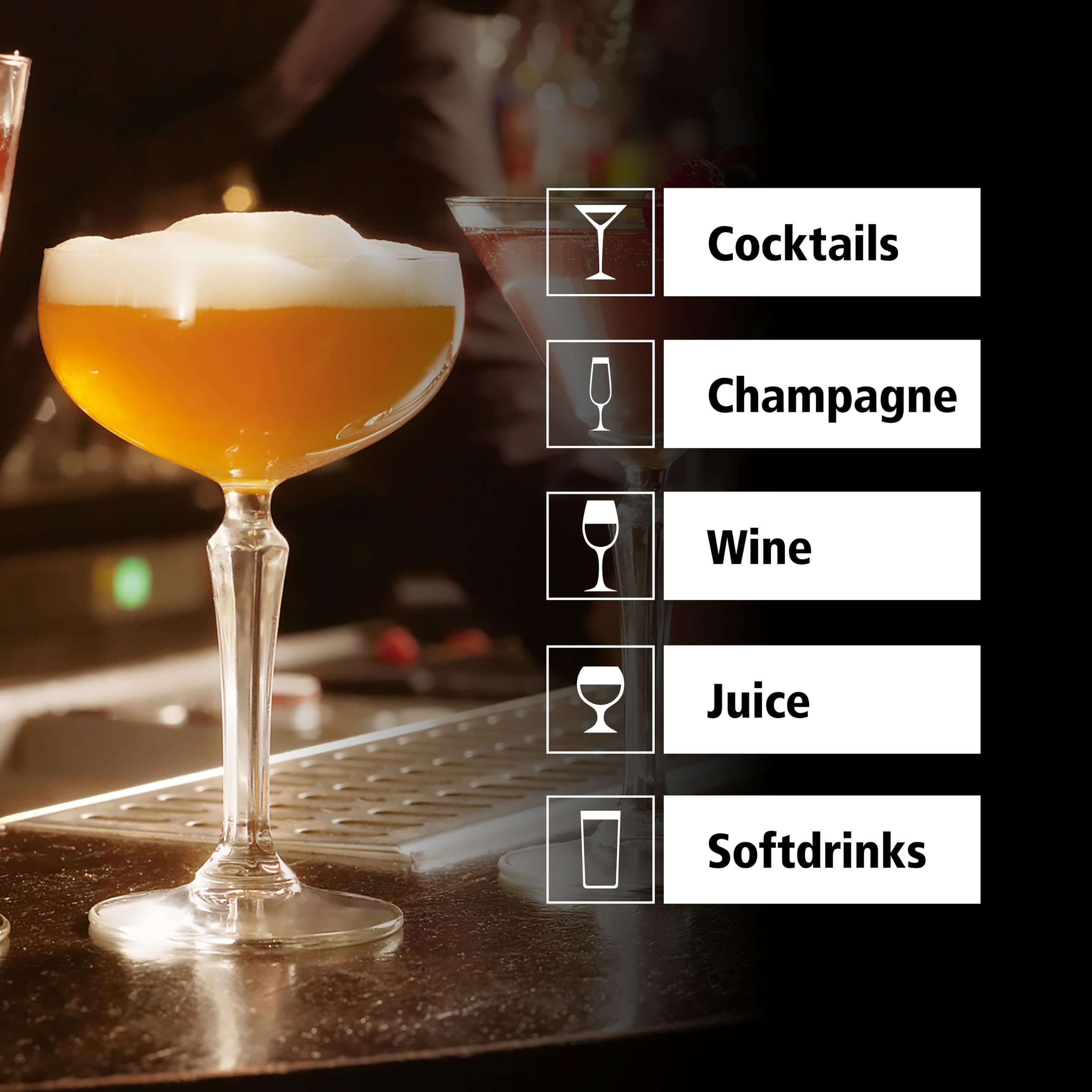 Libbey 70293 Copa «SPEAKEASY», 251 ml, juego de 12
