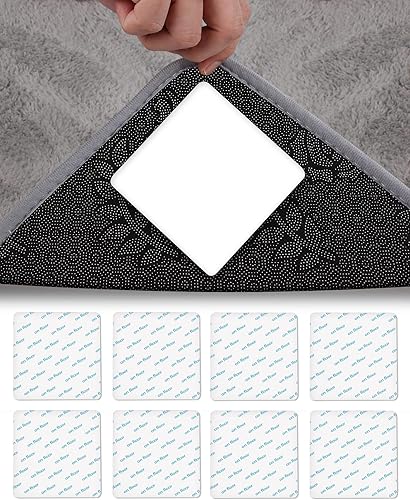 Rug Gripper - Agarre antideslizante para alfombras de madera y azulejos, cinta adhesiva de doble cara que evita deslizamientos y movimiento,