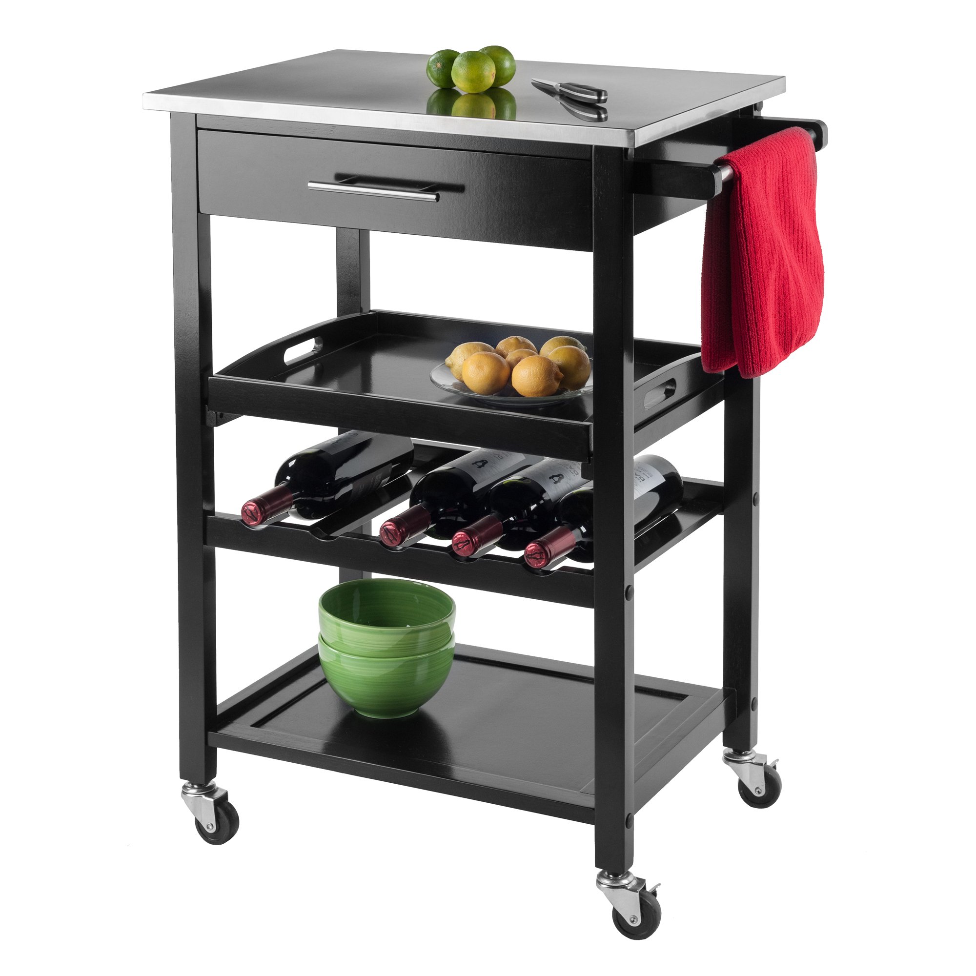 Winsome Wood Stainless Steel Anthony Carrello da Cucina
