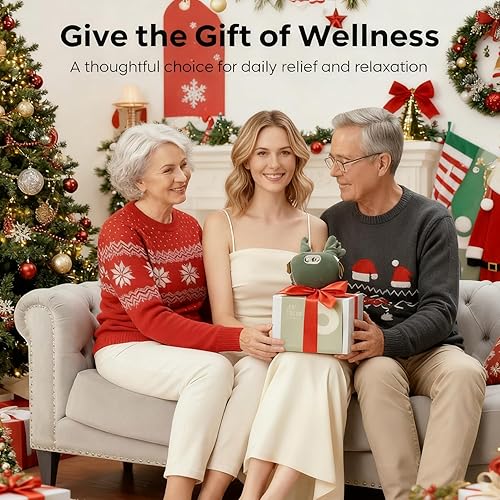 Miniatura 8 de Masajeador de cuello Shiatsu portátil para cuello y hombro, masajeador de manos reales con 3 masajes y 2 modos de calor, masaje cervical 4D de