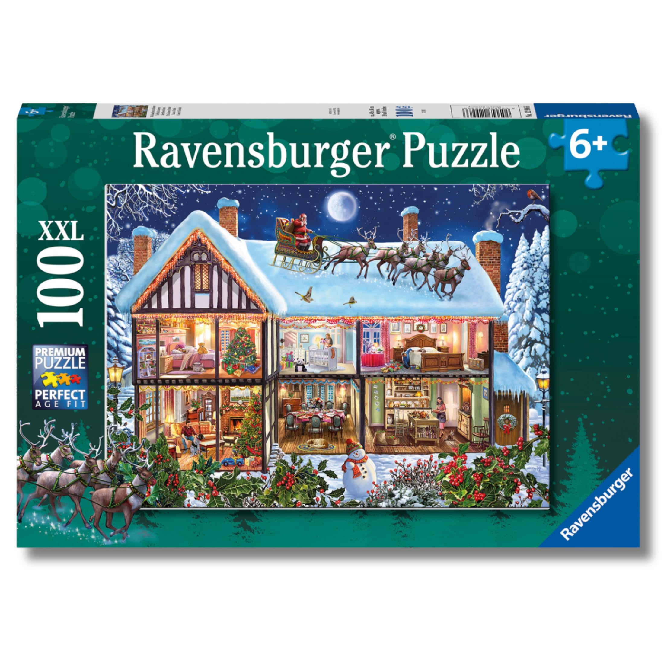 Ravensburger Puzzle Bambini 6 Anni – 'Quattro Stagioni Di Divertimento' XXL 100 Pezzi, 36x49 Cm – Gioco Educativo Soft-Click
