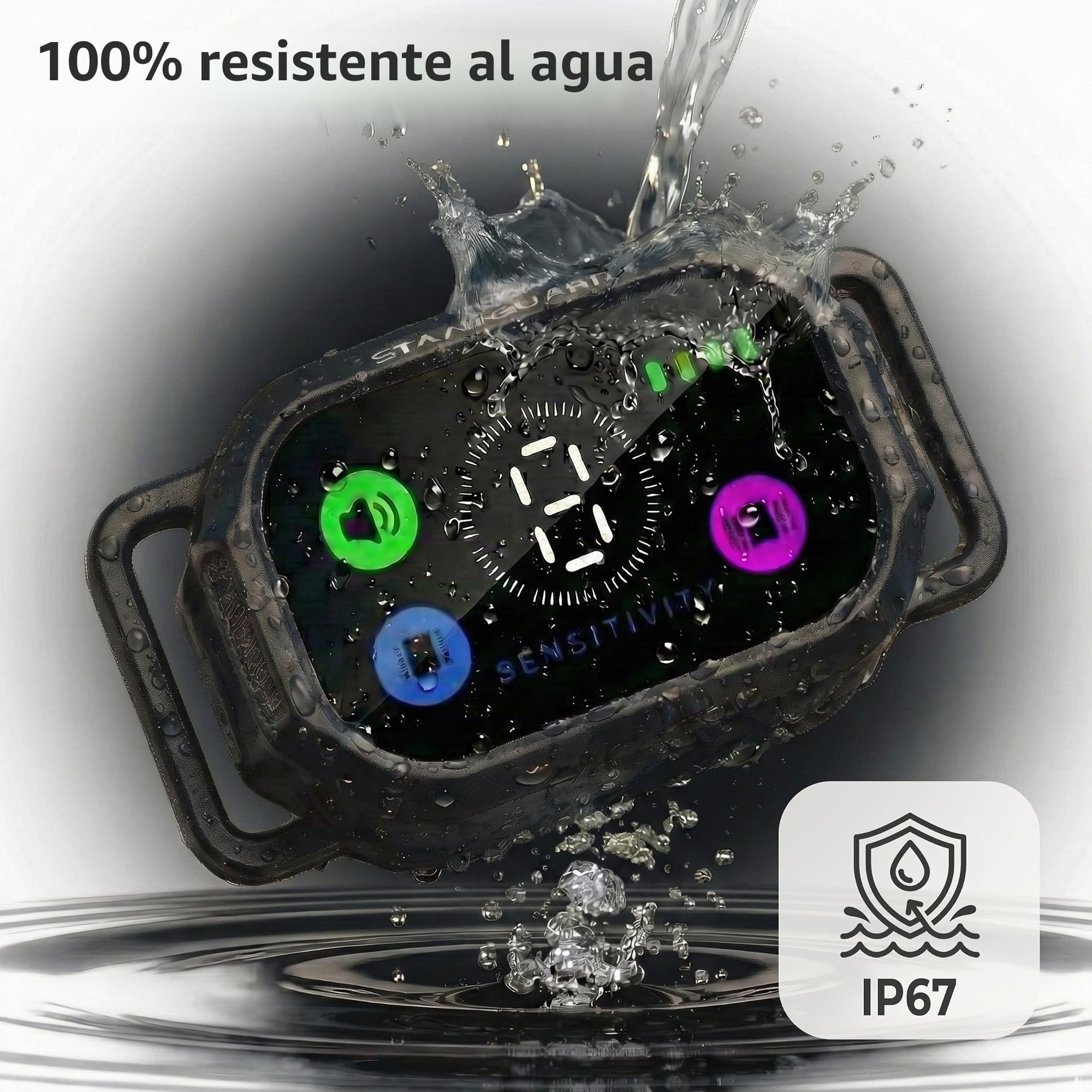 Lote de Dos Collares 2 en 1 Antiladridos y Adiestramiento para Perros con Mando a Distancia – Automático y Manual – Sin Descarga Eléctrica – Modo Pitido y Vibración Progresiva (Negro y Naranja)