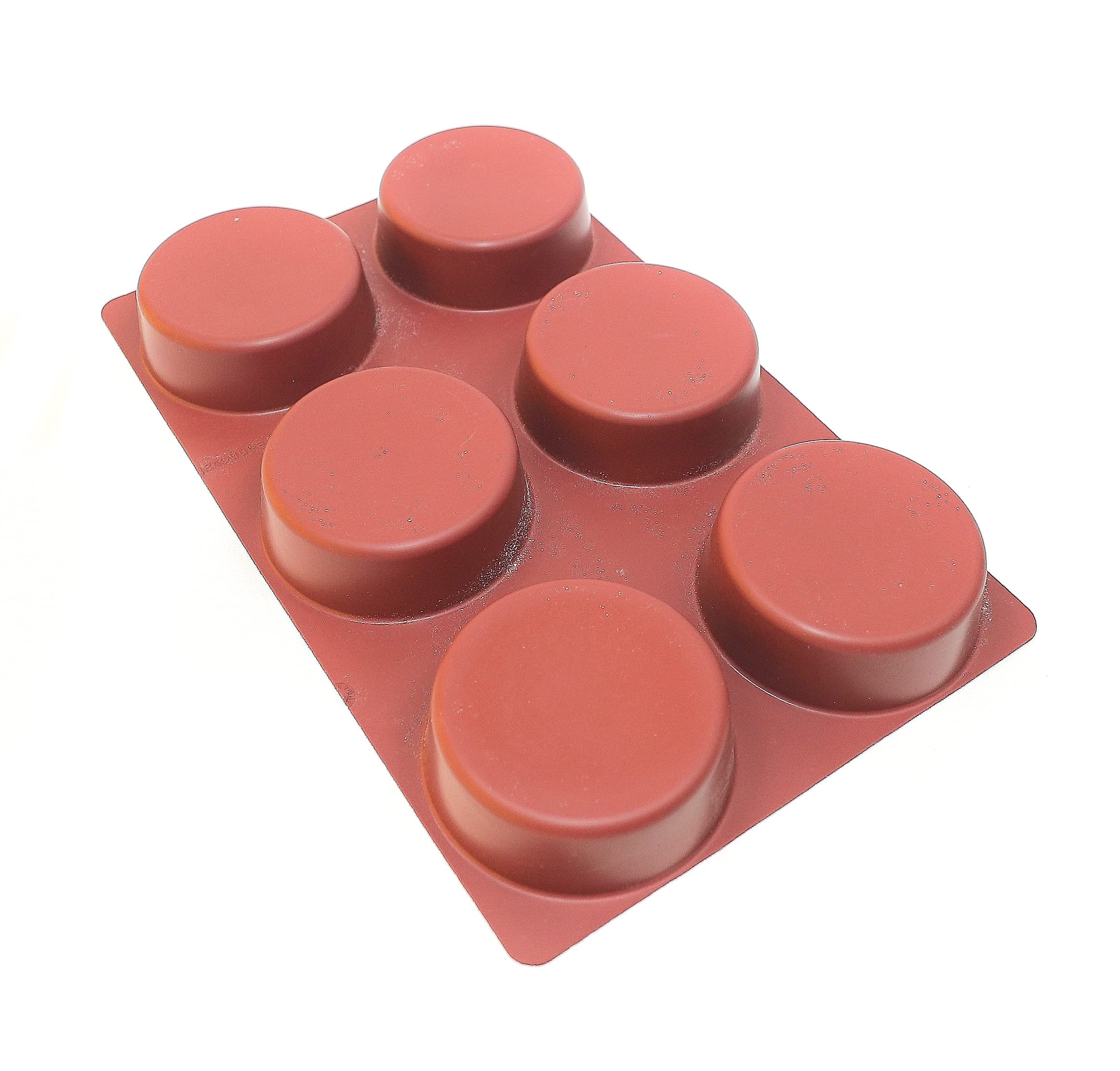 Maé Innovation Forma silikonowa 40x30cm - 6 cylindrów ø10x3,5cm - nieprzywierająca - 100%-Premium - Made in France