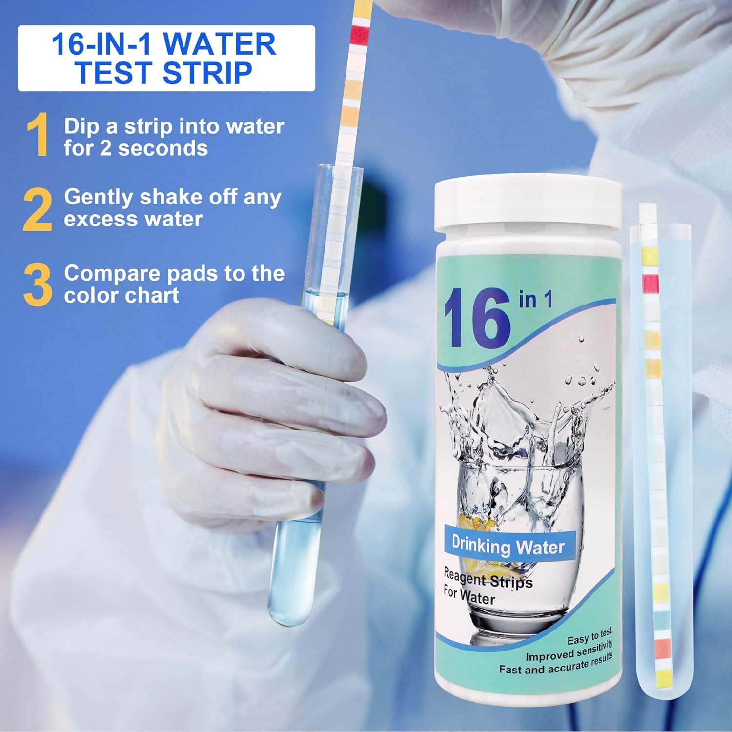 Buy 17 in 1 Premium Water Testing Kits for Drinking Water 100 Strips