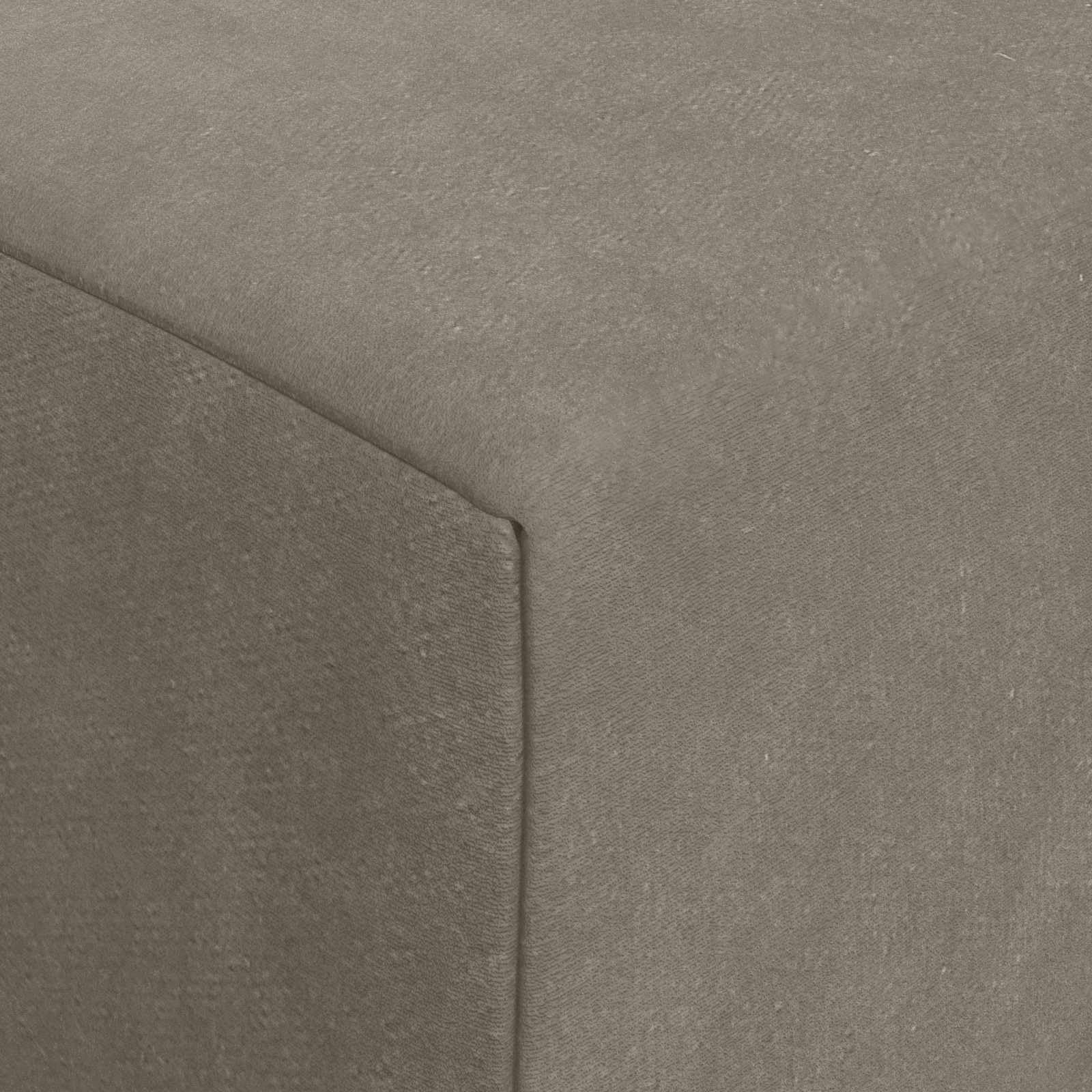 Sofa składana łóżko jasnoszara 200 x 70 x 15 cm aksamit