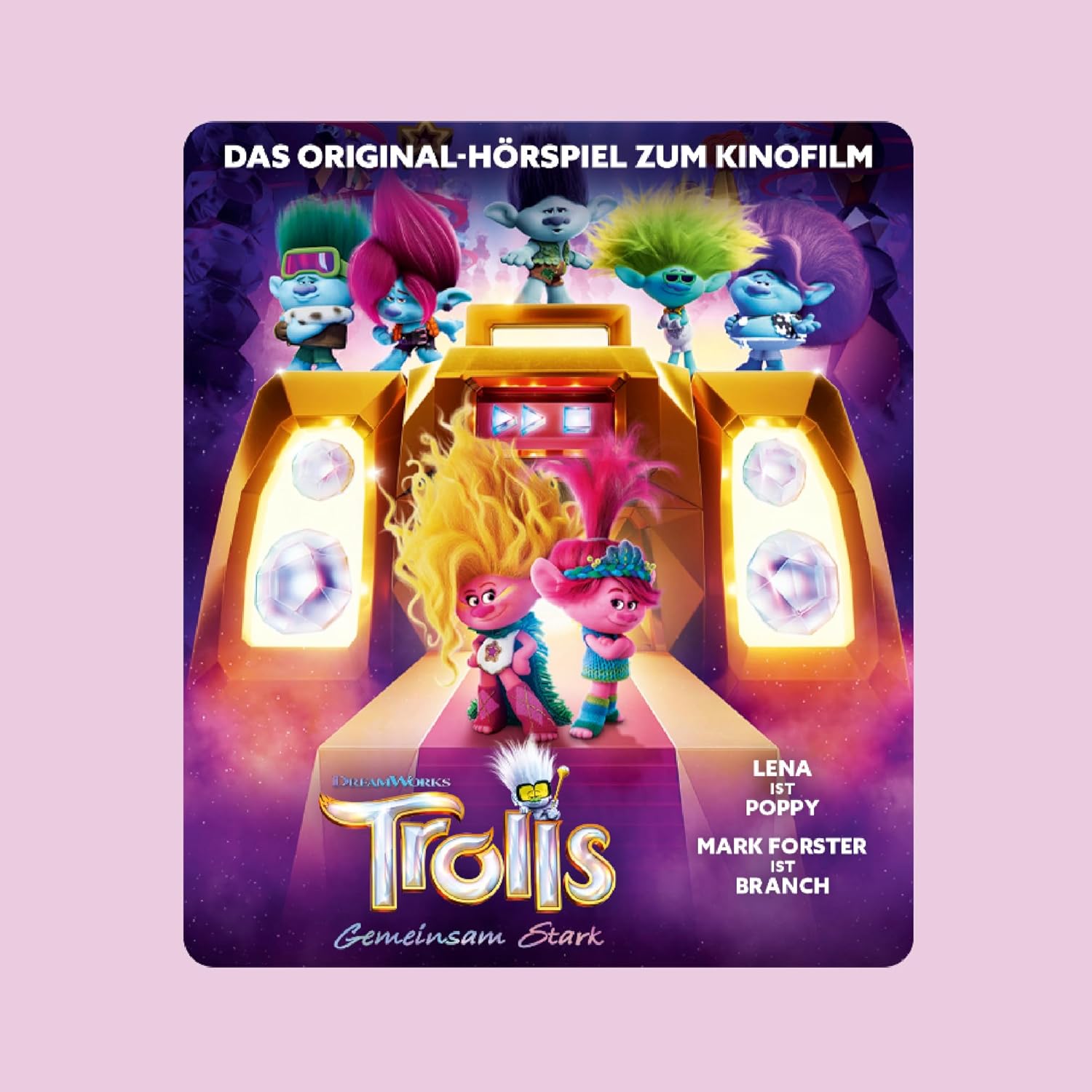 Tonies Audio Figures for Toniebox, Trolls Viva - Together Stark, Audio Play for Children from 5 Years, Playing Time Approx. 70 Minutes