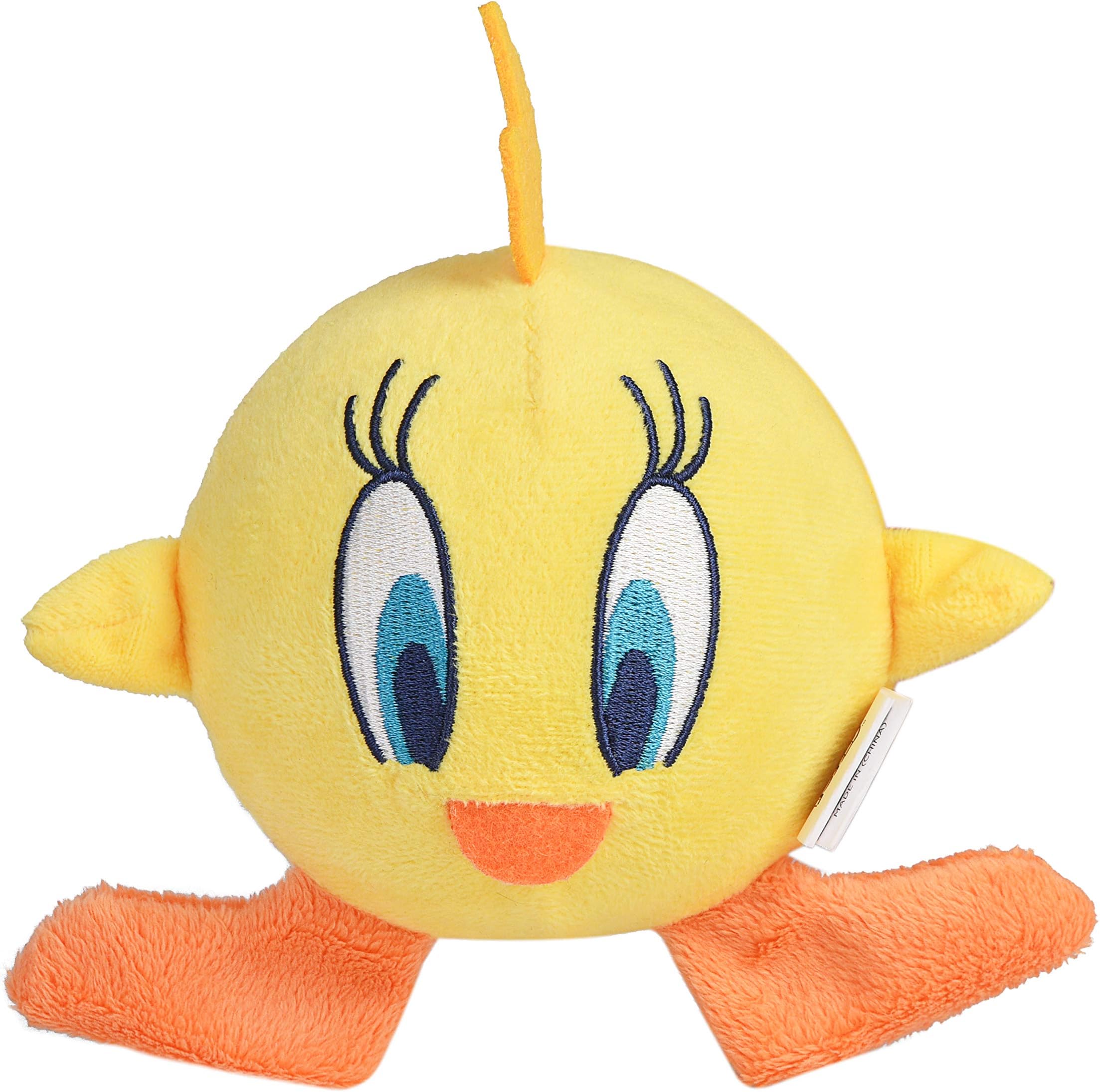 LOONEY TUNESfor Pets Yellow Tweety Bird Ball Body Plush Dog Toy