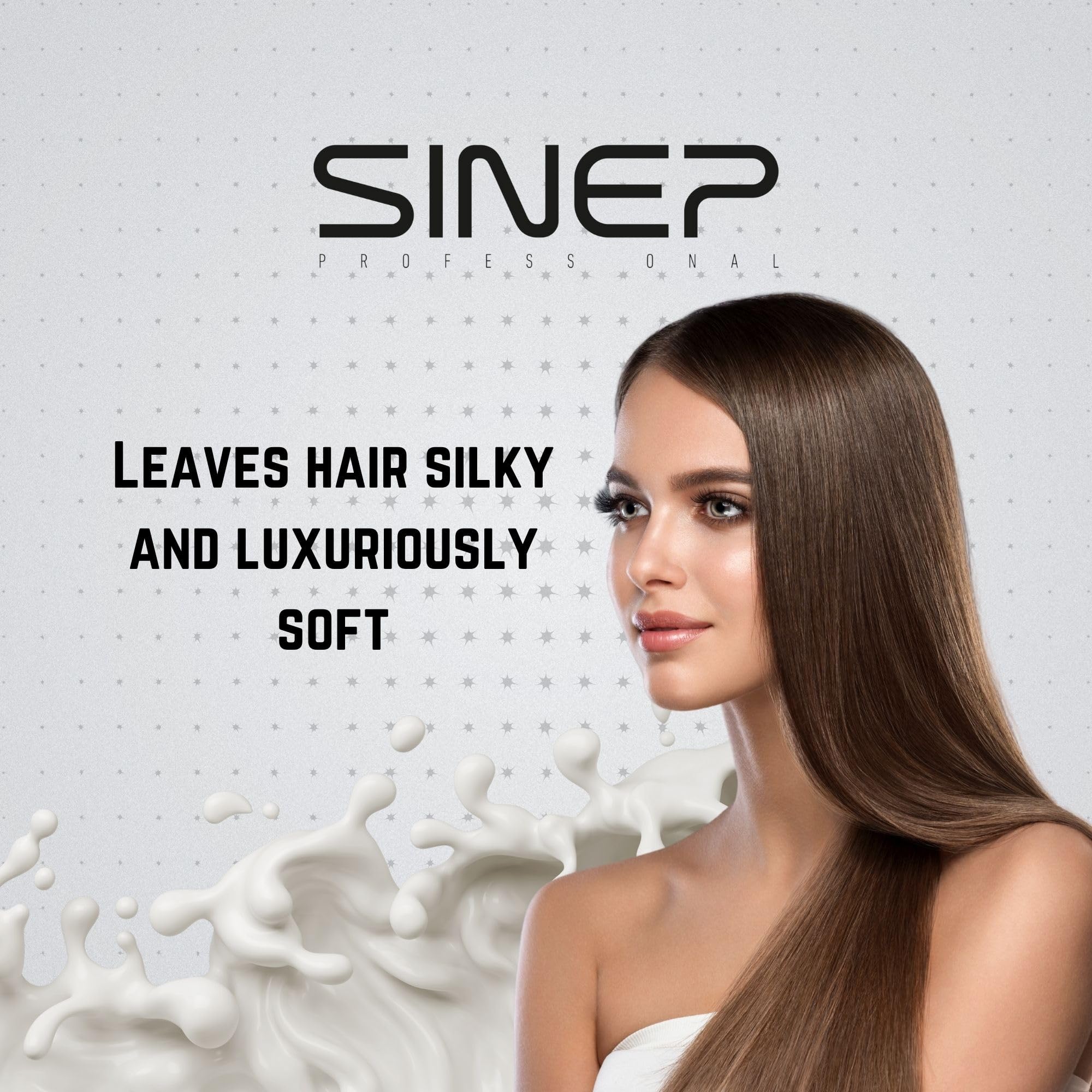SINEP Professional Milk Protein and Ceramide Two Phase Hair Conditioning Conditioner 400ml Repairs Hair Damage Reduces Frizz Moisturizes - Image 3