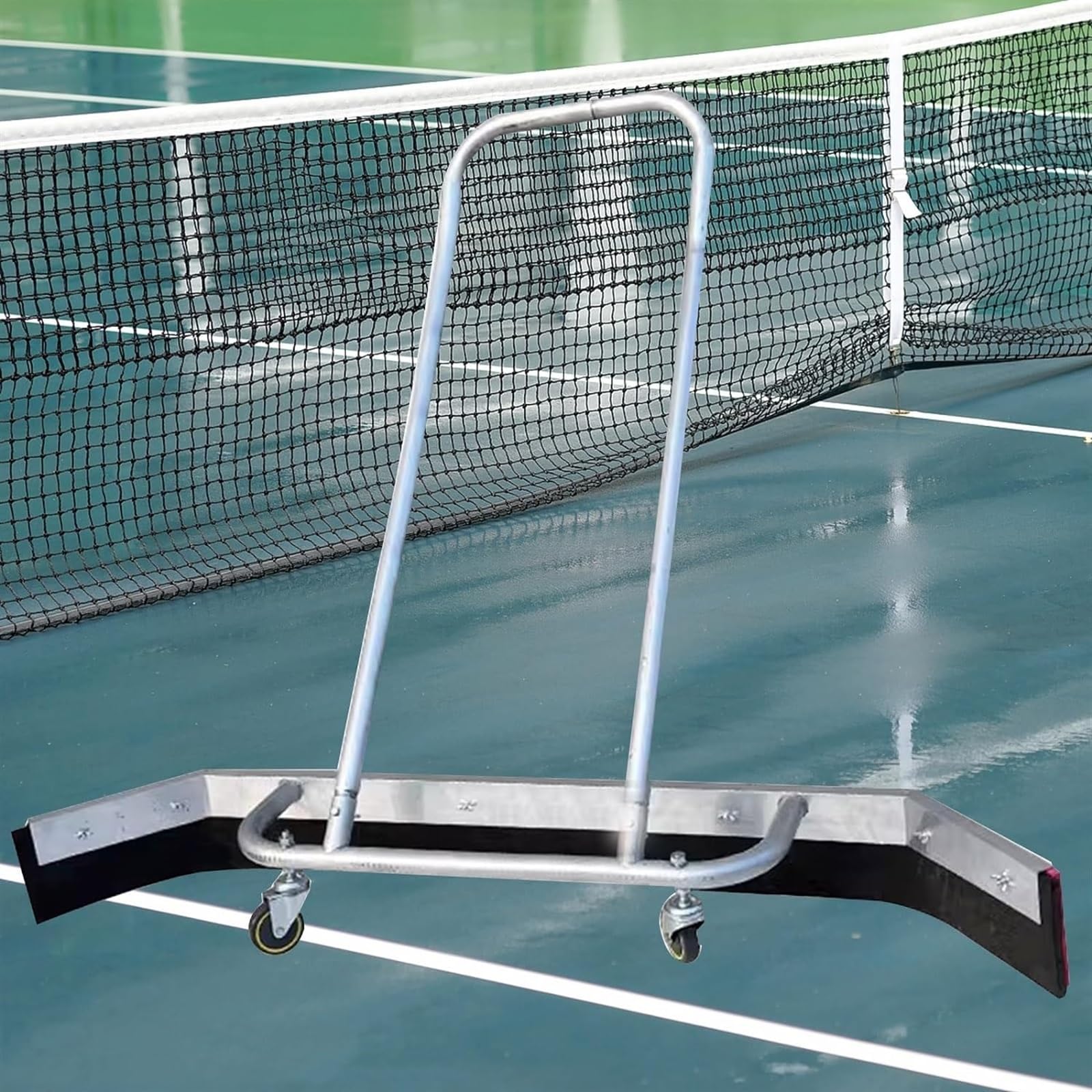 Paletta tergivetro per campo da tennis, in schiuma EVA, con spazzola di ricambio, per campi sportivi, 130 x 96 cm