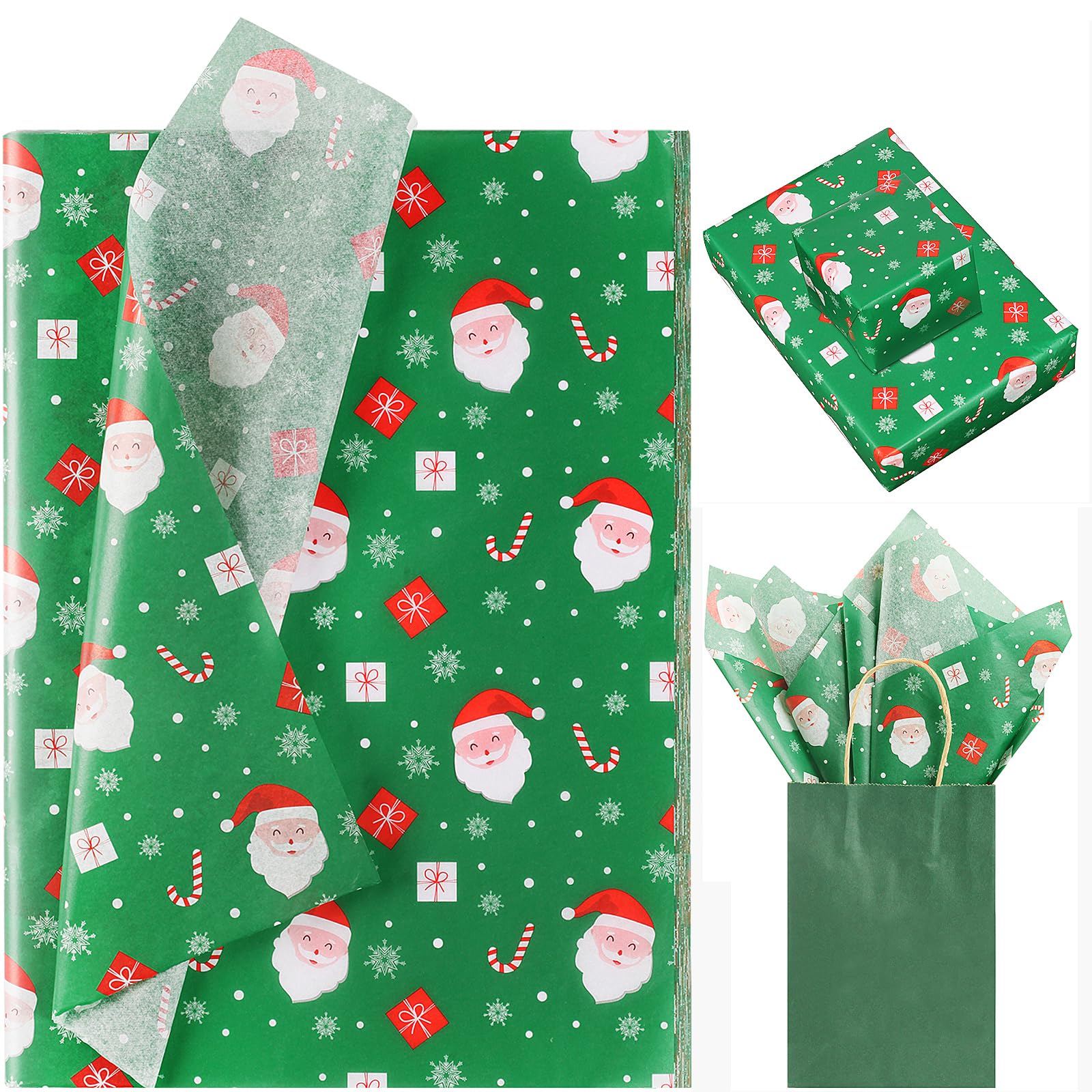 100 Sheets 20 * 14 Inches Christmas Tissue Paper For Gift Bags