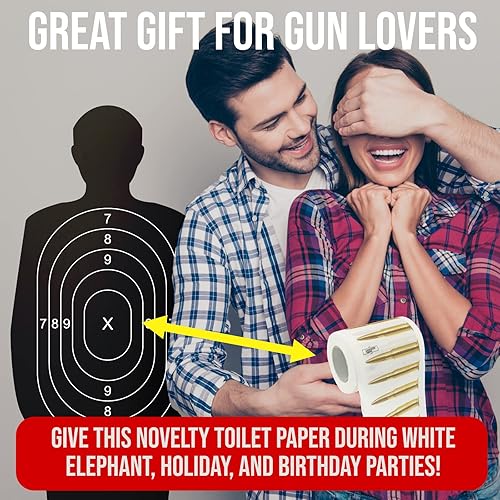 Miniatura 7 de Fairly Odd Novelties AK 47 AK-47 Bullets - Papel higiénico divertido para rifle y pistola (FON-10070)