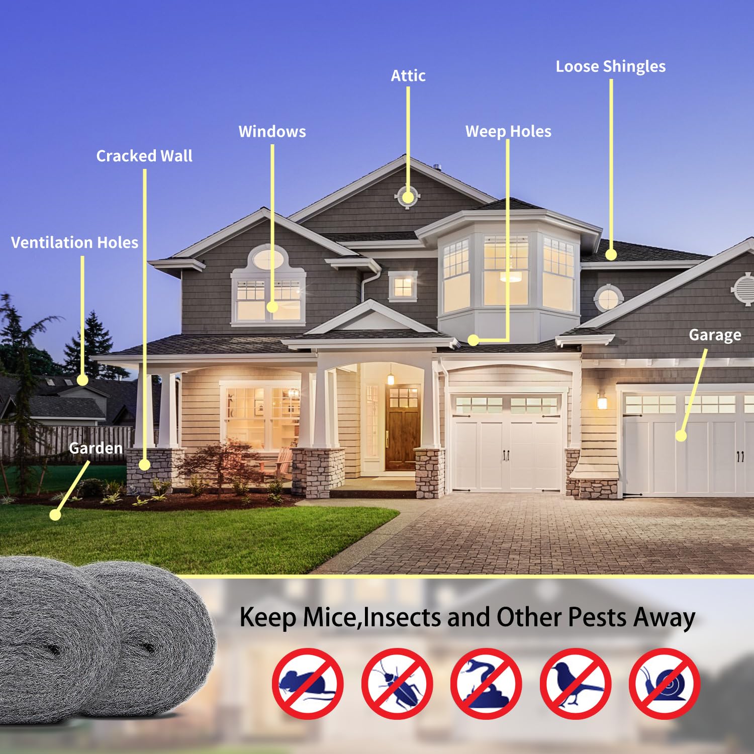 Steel Wool for Mice Control - Keep Mice Away -7