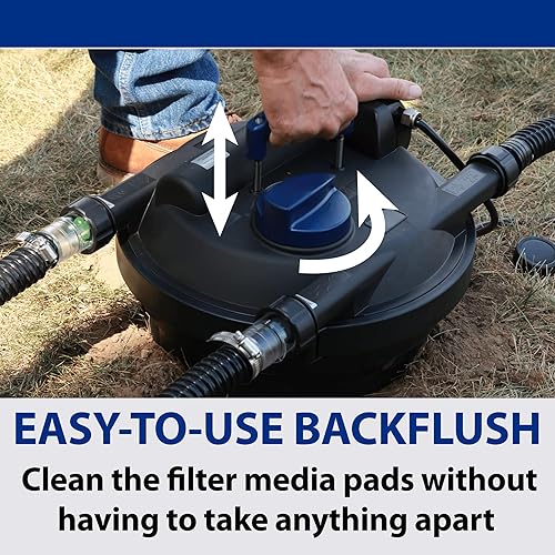 Miniatura 4 de The Pond Guy AllClear G2 - Filtro de presión biológica y clarificador de luz ultravioleta con sistema de retrolavado, filtración biológica y
