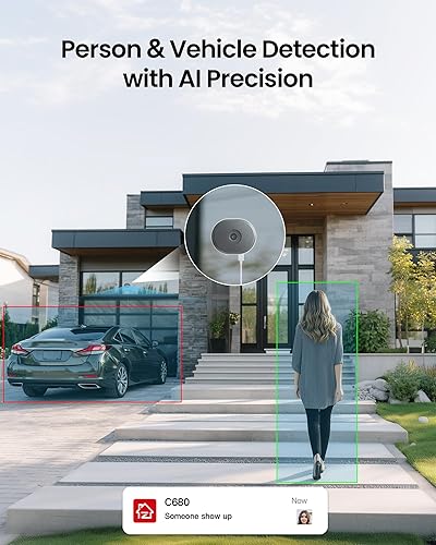 Miniatura 6 de ZOSI C290 Plug-in 4MP 2.5K QHD PanTilt WiFi Cámara IP de seguridad con cable para exteriores interiores, cámara inalámbrica PT con visión nocturna a