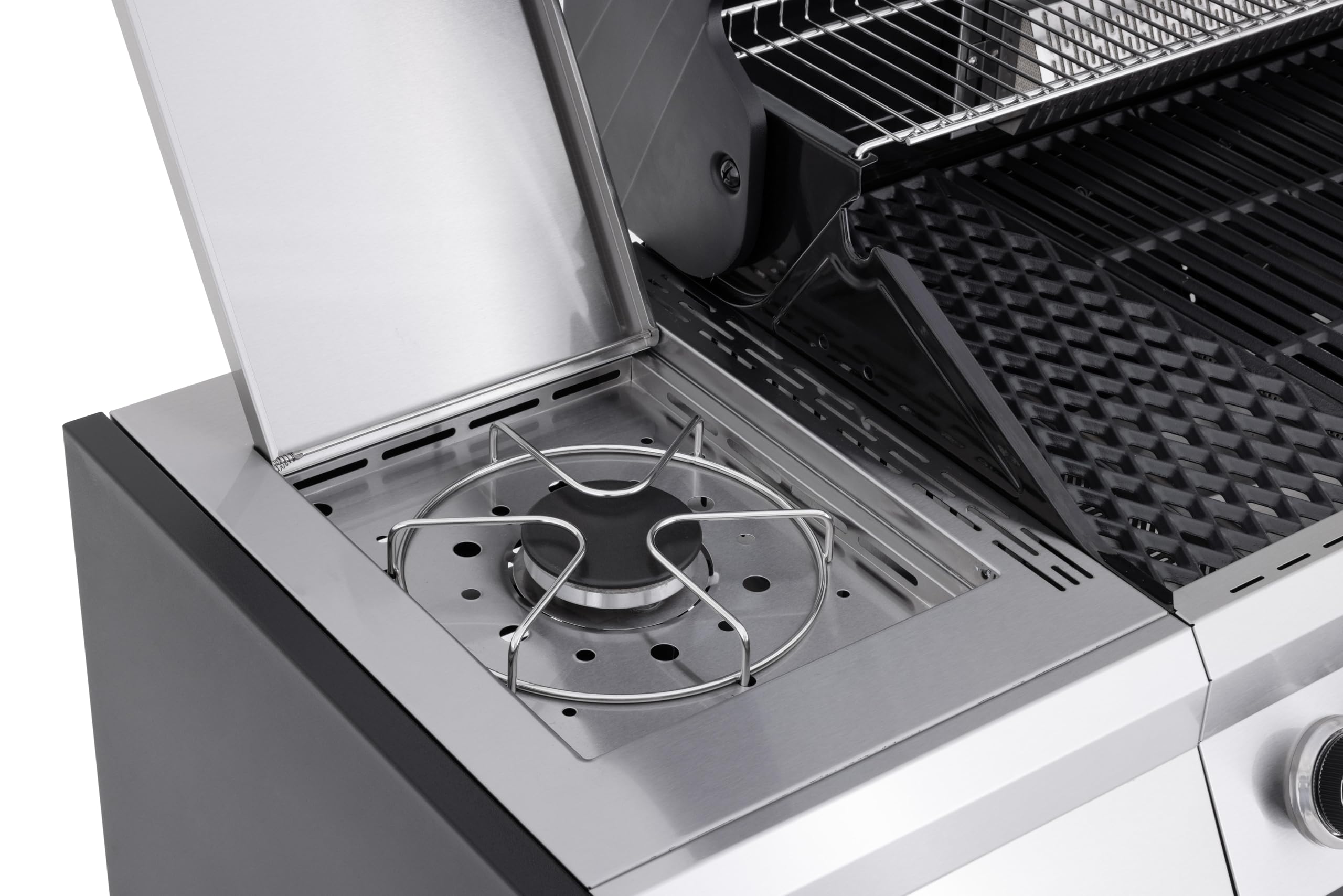 Tarrington House Barbecue a Gas 6+1+1 Bruciatori Acciaio Inox 72 kW Coperchio con Termostato Termometro Digitale