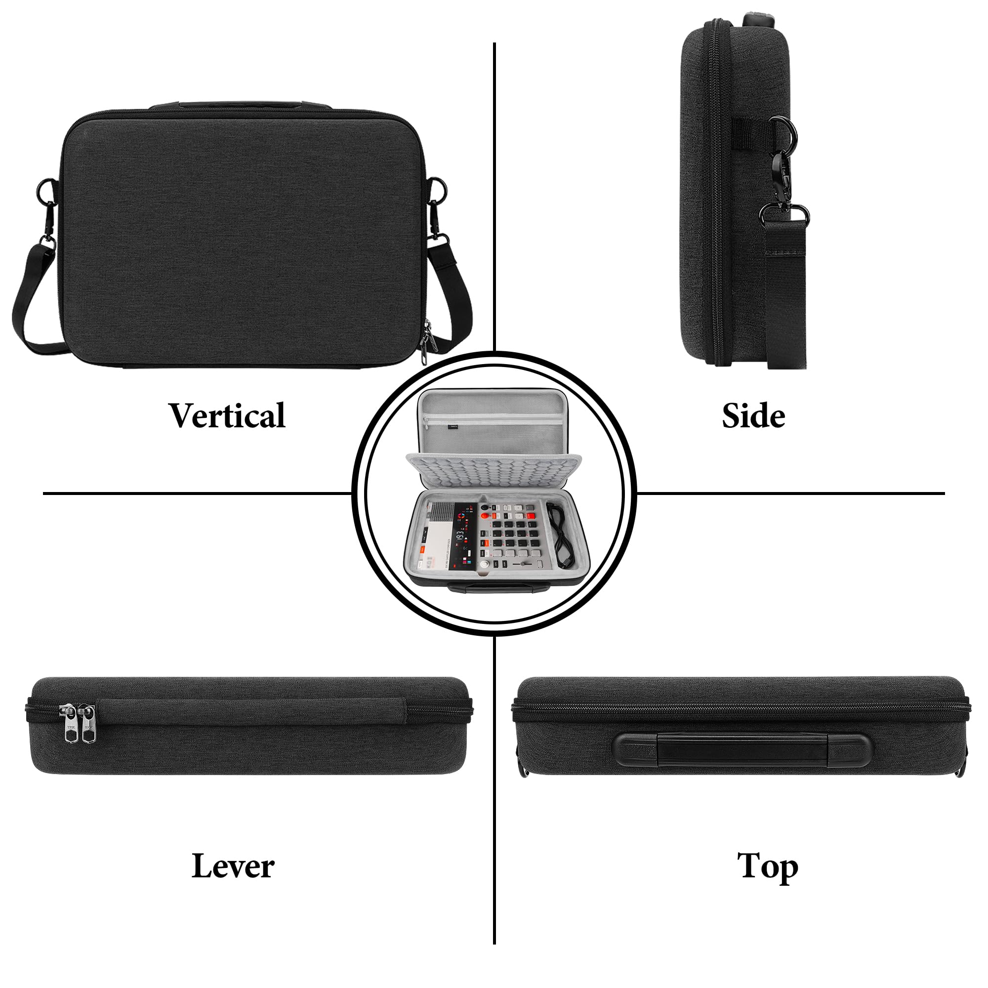 GEEKRIA Hard Shell Travel Case Compatible with Teenage Engineering EP-133 K.O. II/EP-1320/ EP-40 Riddim Reggae Sampler - Image 3