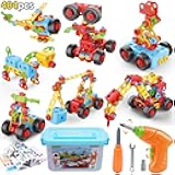 COUOMOXA 404 Pcs Building Toys STEM for Kids: 62 DIY Demo Models Construction Creative Set - Educational Toy for 5 6 7 8 9 10+ Years Old Kids Home School - Birthday Gift for Boys Girls