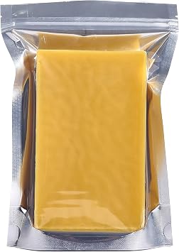 Beesworks Yellow Beeswax Bars (2 lbs) | 100% Pure, Cosmetic Grade, Triple-Filtered Beeswax for DIY Skin Care, Lip Balm, Lotion and Candle Making (1 lb Bars - Pack of 2)