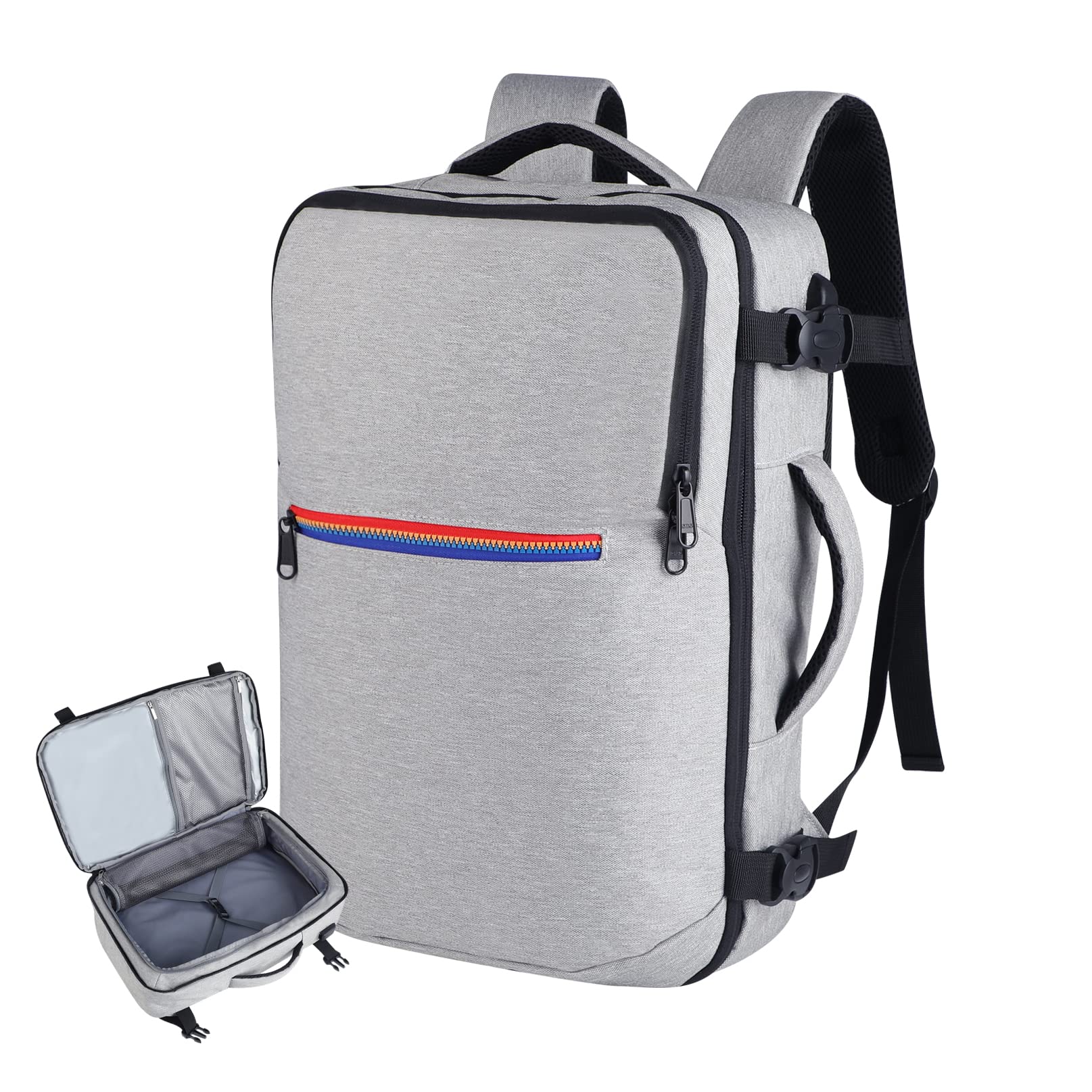 MAYMOONER Travel Backpack for Men Women with USB Charging Port,TSA Flight Approved Carry on Backpack,15.6 inch Laptop Backpack for College School