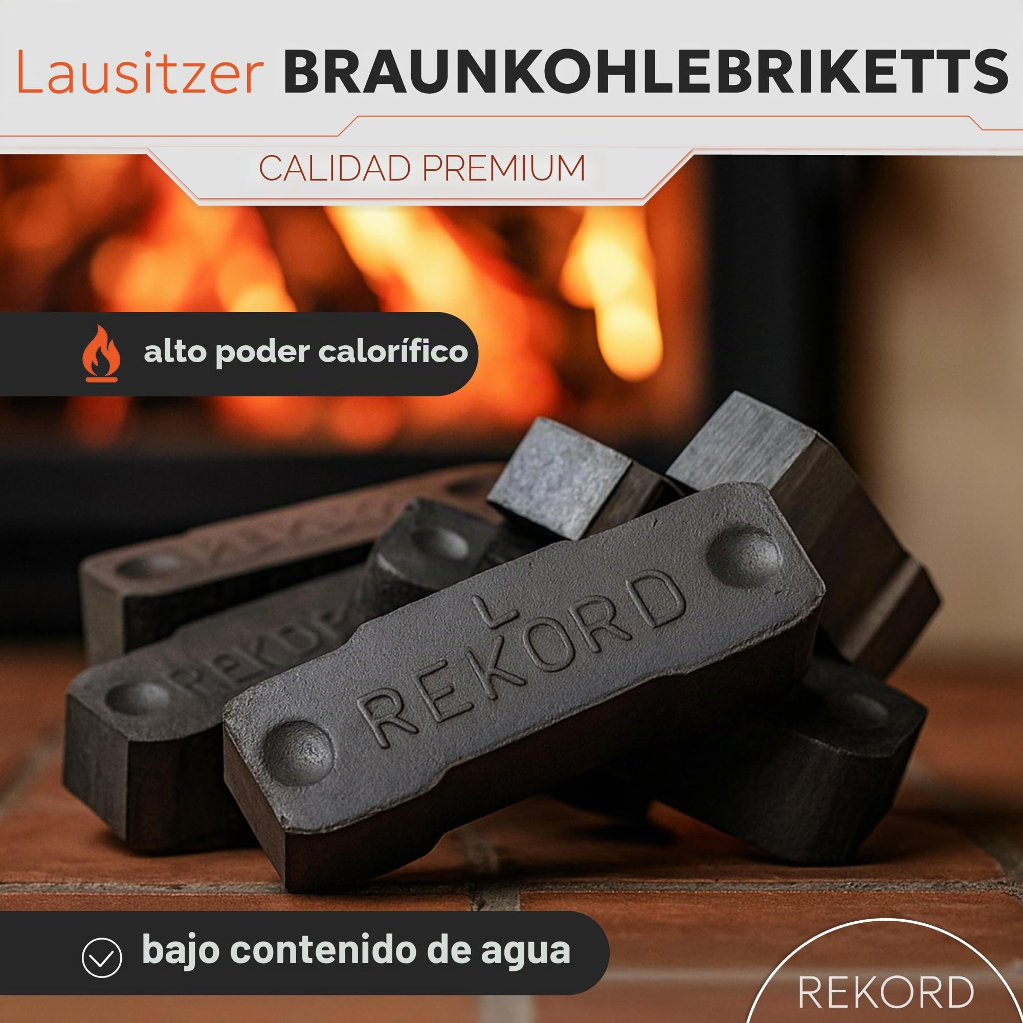 Briquetas de lignito de carbón 25 kg para chimenea y estufa