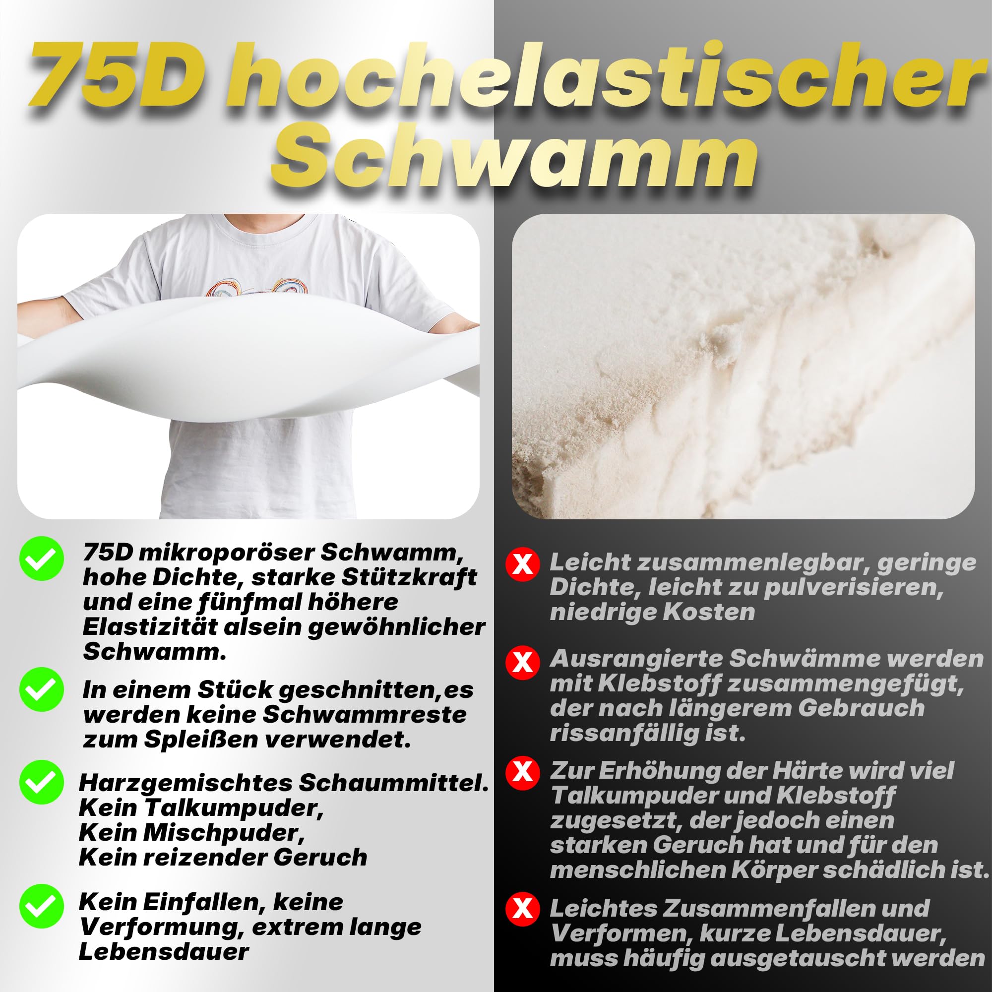 Benutzerdefinierte Bankauflage Bankkissen nach Maß mit Abnehmbarem Bezug Outdoor Kissen Polster für Gartenmöbel Terrasse rutschfeste Palettenkissen Drinnen Sitzkissen Bank Sitzpolster