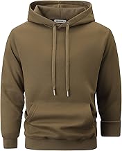 VEIISAR Heavyweight Men's Hoodie 430 g, Extra Thick and Warm Winter Hoodie with Soft Fleece Lining