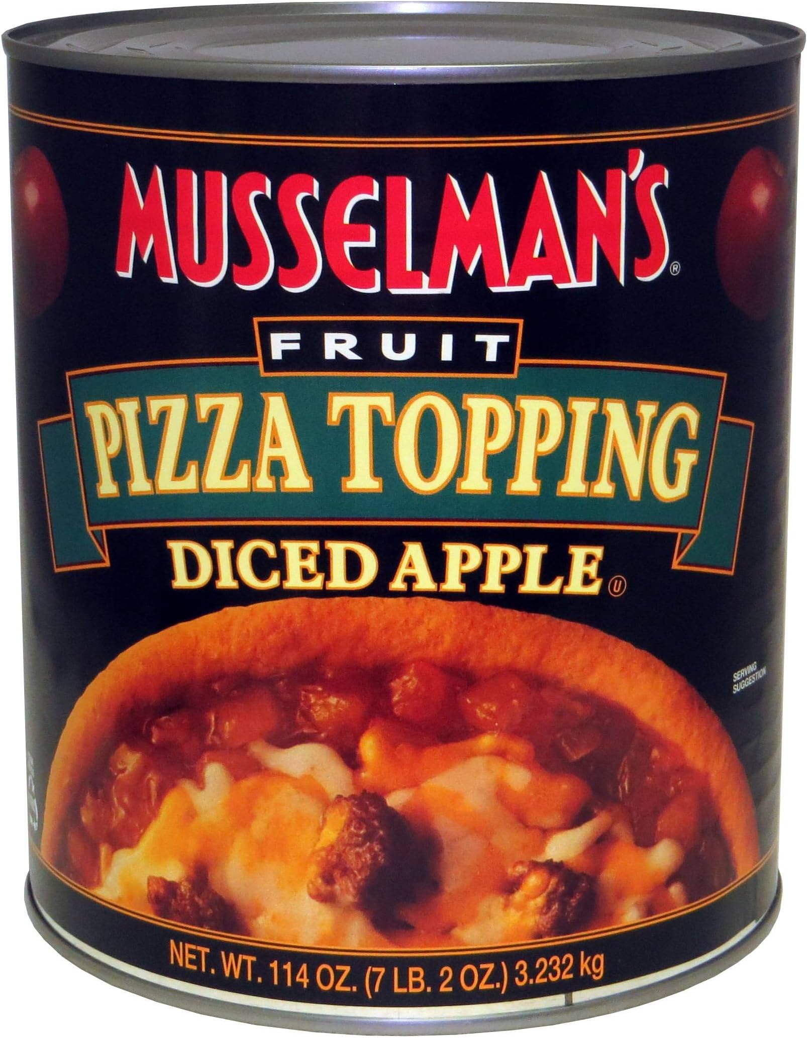 Knouse FoodsMusselmans Diced Apple Pizza Topping, 114 Ounce -- 6 per case.