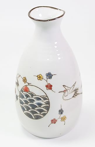 Miniatura 3 de Juego de sake tradicional japonés de porcelana  Juego de 4 tazas 1 decantador de sake japonésinauguración de la casaregaloregalo de