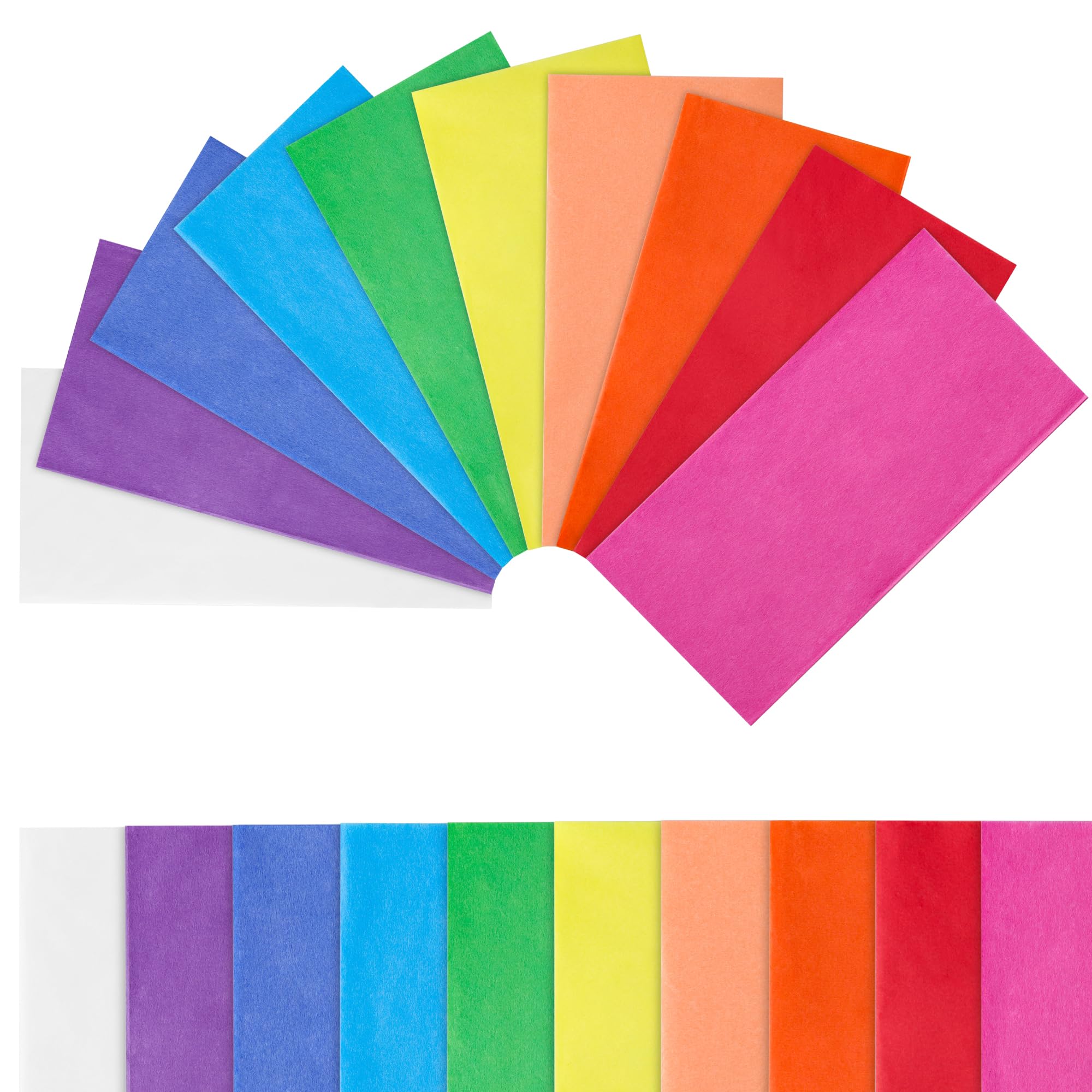120 Sheets 20" x 20" Rainbow Tissue Paper for Gift Bags DIY Craft Wedding Birthday Holiday Mother's Day Party Tissue Paper Bulk