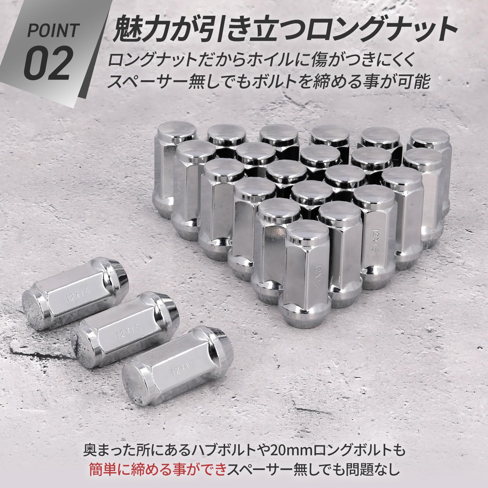 Amazon.co.jp: 【Deepa】ハイエース ホイールナット 24個 M12 P1.5 