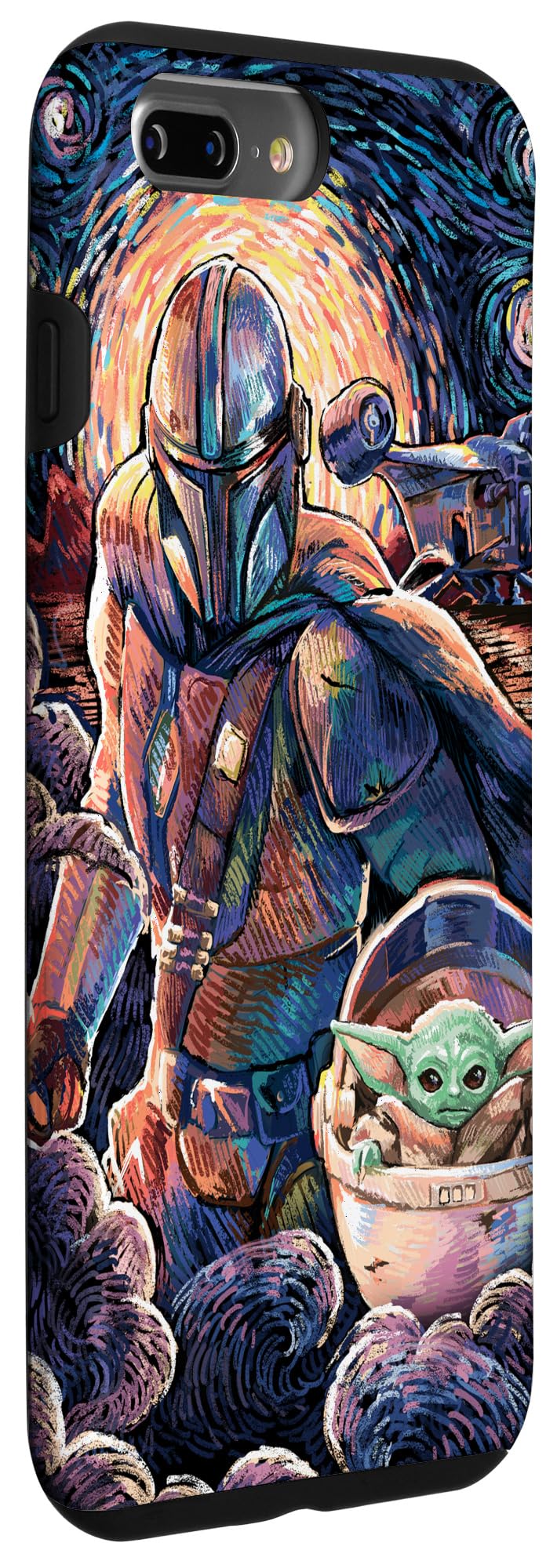 Custodia Per IPhone 7 Plus/8 Plus Star Wars The Mandalorian - The Child Painting, Protettiva - 6