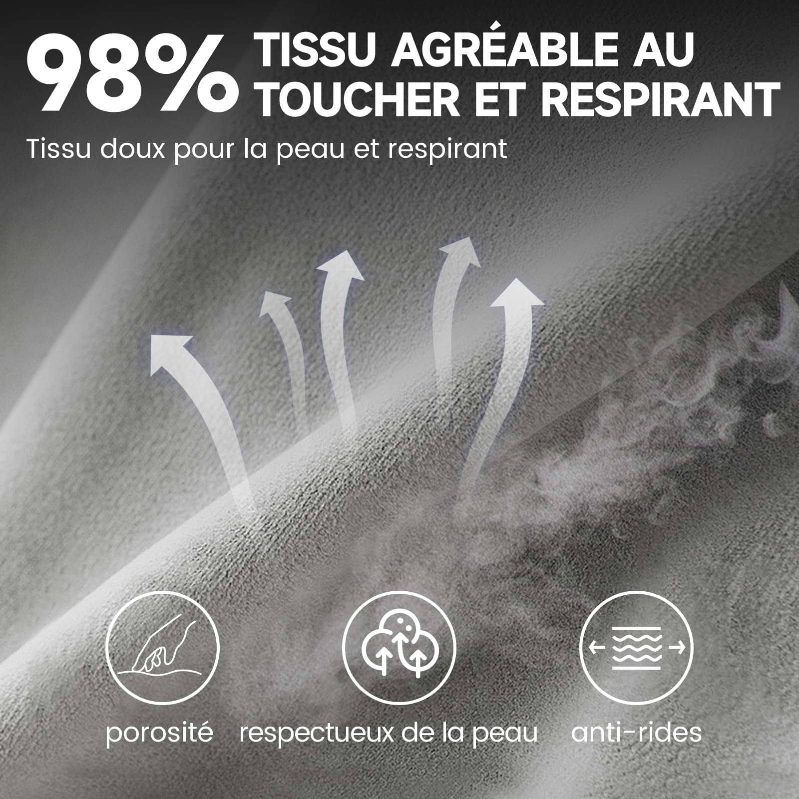 Massage Chaise Gaming Tissu Respirant avec Coussin Lombaire Massant
