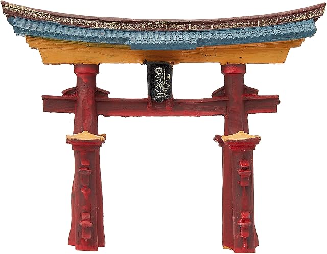 Rosewood Japanese Torii Gate Aquarium Ornament
