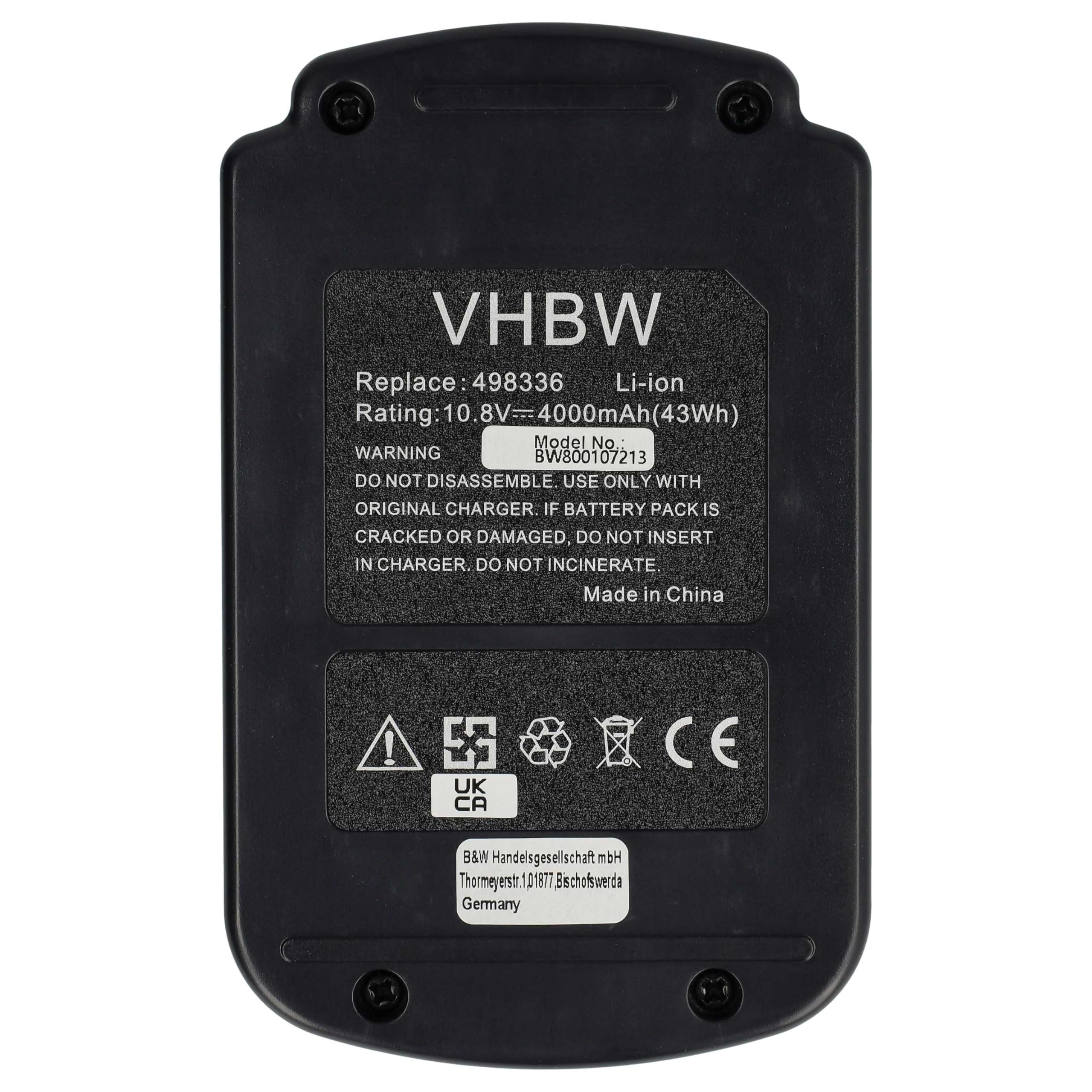 vhbw Batterie Compatible avec Festo Festool T12+3 Cordless Drill