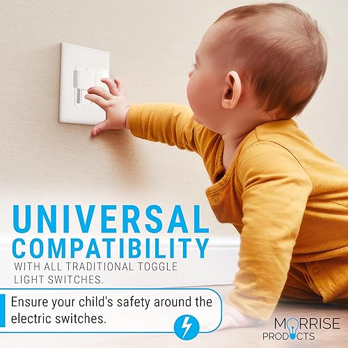 Miniatura 5 de Bloqueo del interruptor de luz de eliminación de basura de seguridad infantil  Protege a los niños con interruptor de empuje y deslizamiento