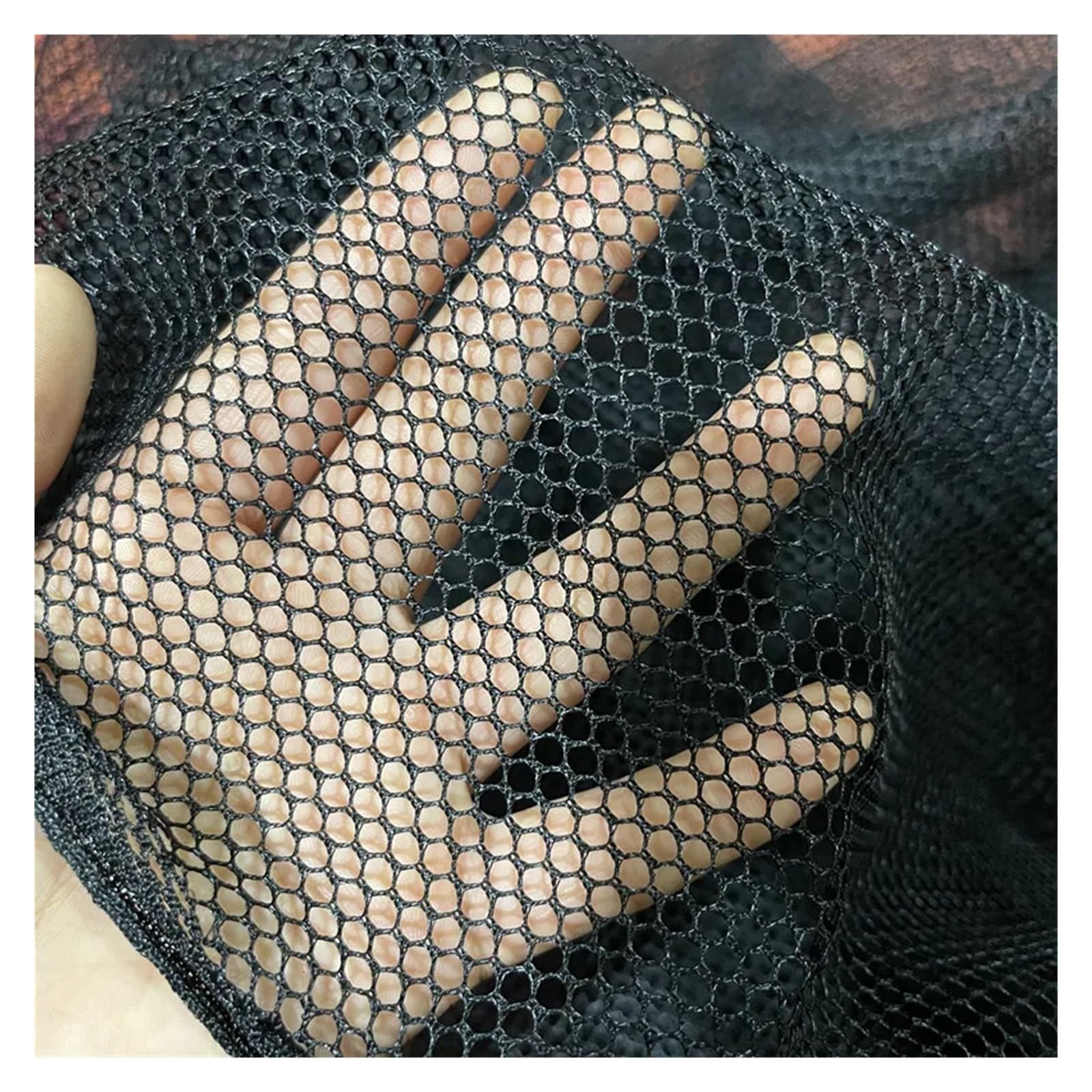 Red de nailon anti pájaros de 3 mm, malla hexagonal de poliéster negro para jardín, acuicultura, pesca, proyectos de bricolaje, red de protección de pájaros de 1 m x 5 m