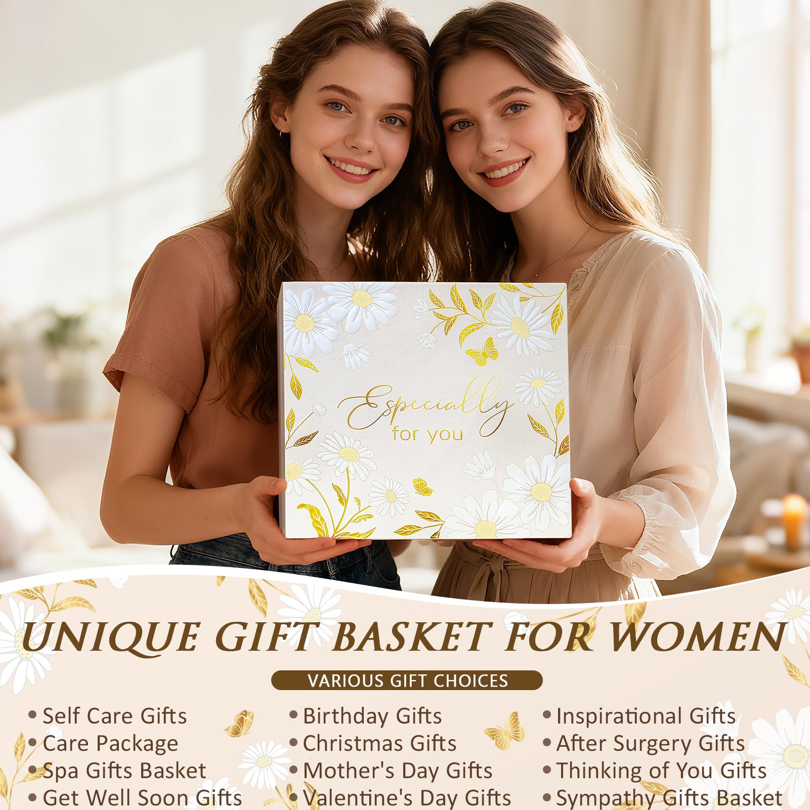 Geburtstagsgeschenke für Frauen, Pflegepaket, Gute Besserung, einzigartiges Wellness-Geschenk-Set für Frauen, Muttertag, Denken Sie an Sie, inspirierende Geschenke für Damen, Mutter, Freunde