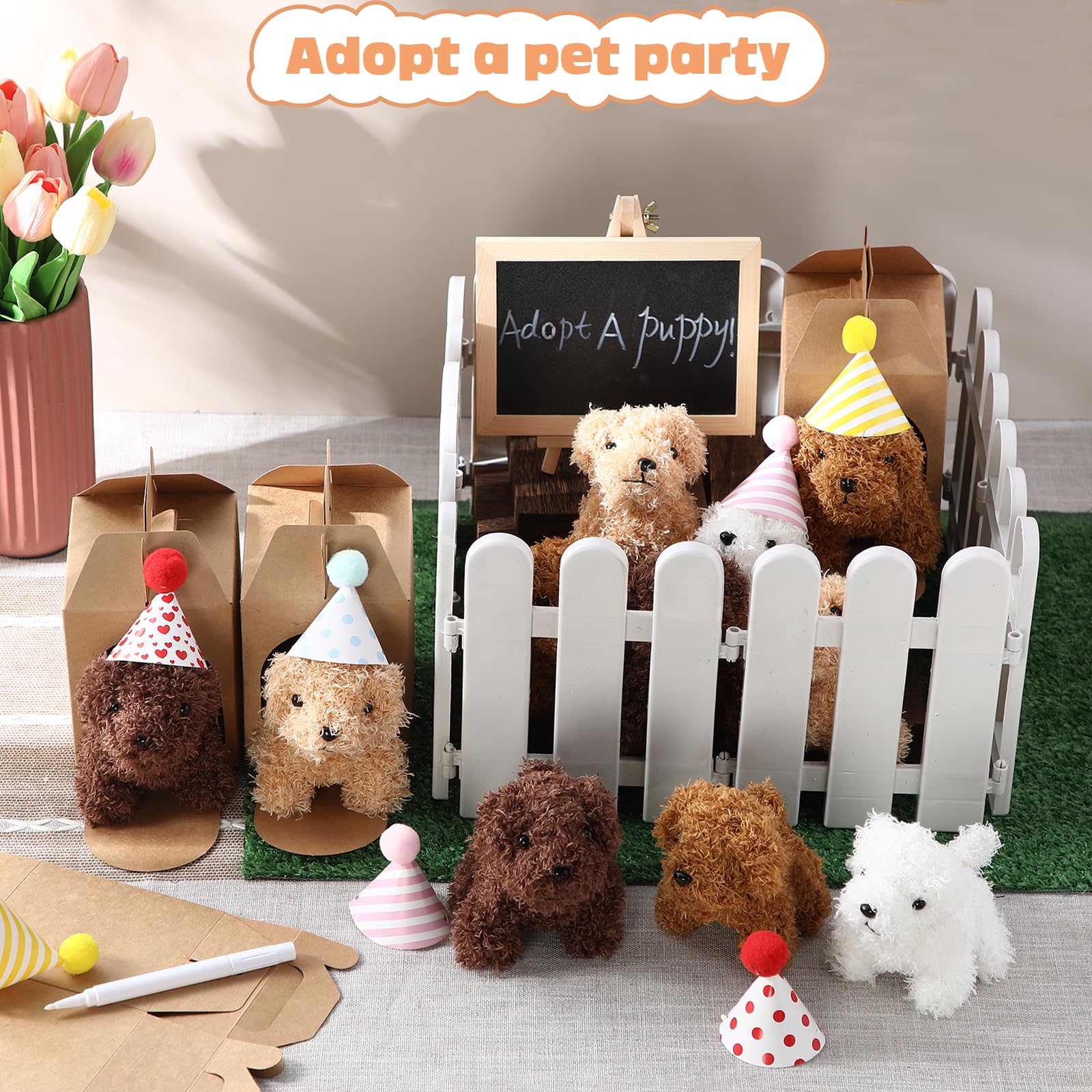 Dog Party Hats For Animal Figurines Dog Hats PET SHOW 10 Pack Mini