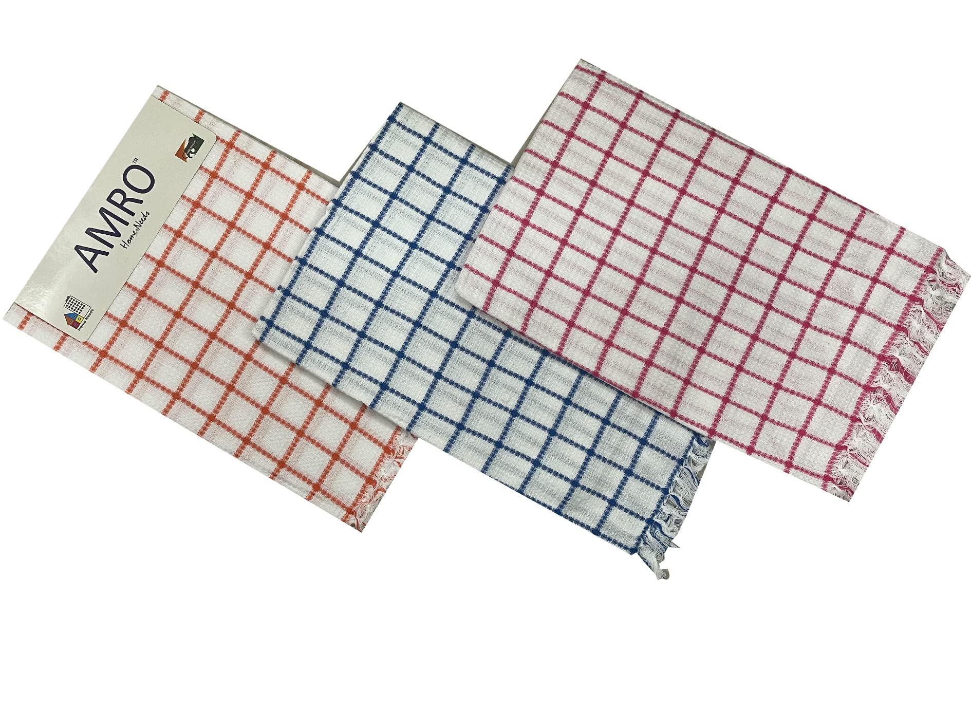AMRO Beautility Needs Cotton Bath Towel 250 GSM, Highly Absorbent & Light Weight, (Set of 3, Multicolour) 1