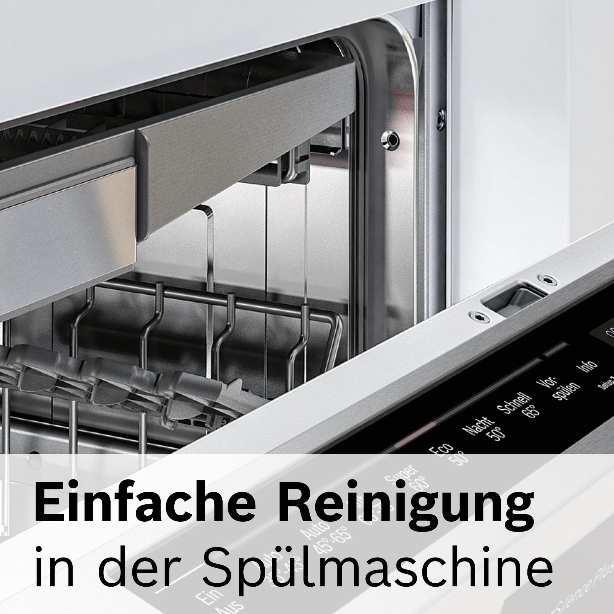 Bosch Zubehör-Set BakingSensation MUZ5BS1, Fleischwolf, Kunststoffschüssel, Spritzgebäck-Vorsatz, Loch-Scheibe, passend für Küchenmaschine Serie 4, vier Keks Formen, spülmaschinenfest, Edelstahl