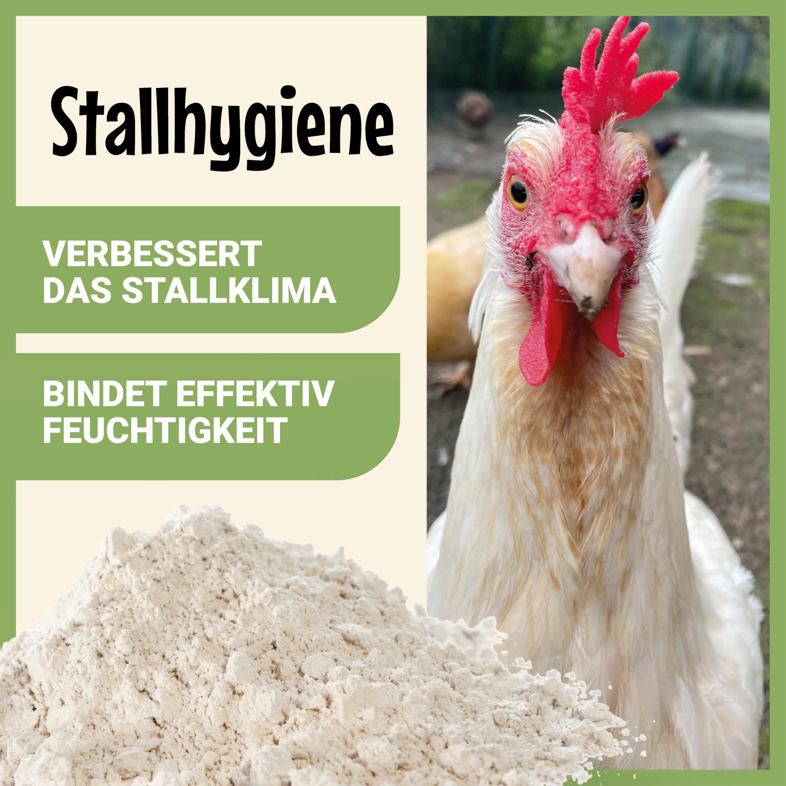 Poudre de terre de diatomée 2,2 kg, produit naturel pour l’entretien des animaux de ferme et d’élevage – particulièrement adaptée aux poules et aux volailles