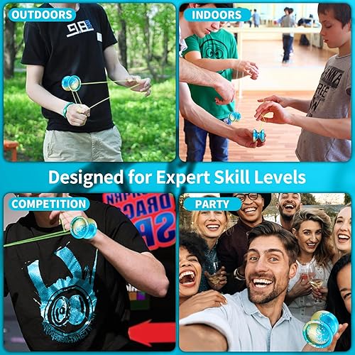 Miniatura 6 de WATIEOBOO Yoyo - Rodamiento Yoyo profesional sensible para niños, rodamiento Yoyo para principiantes, no responde, para adultos, jugador avanzado de