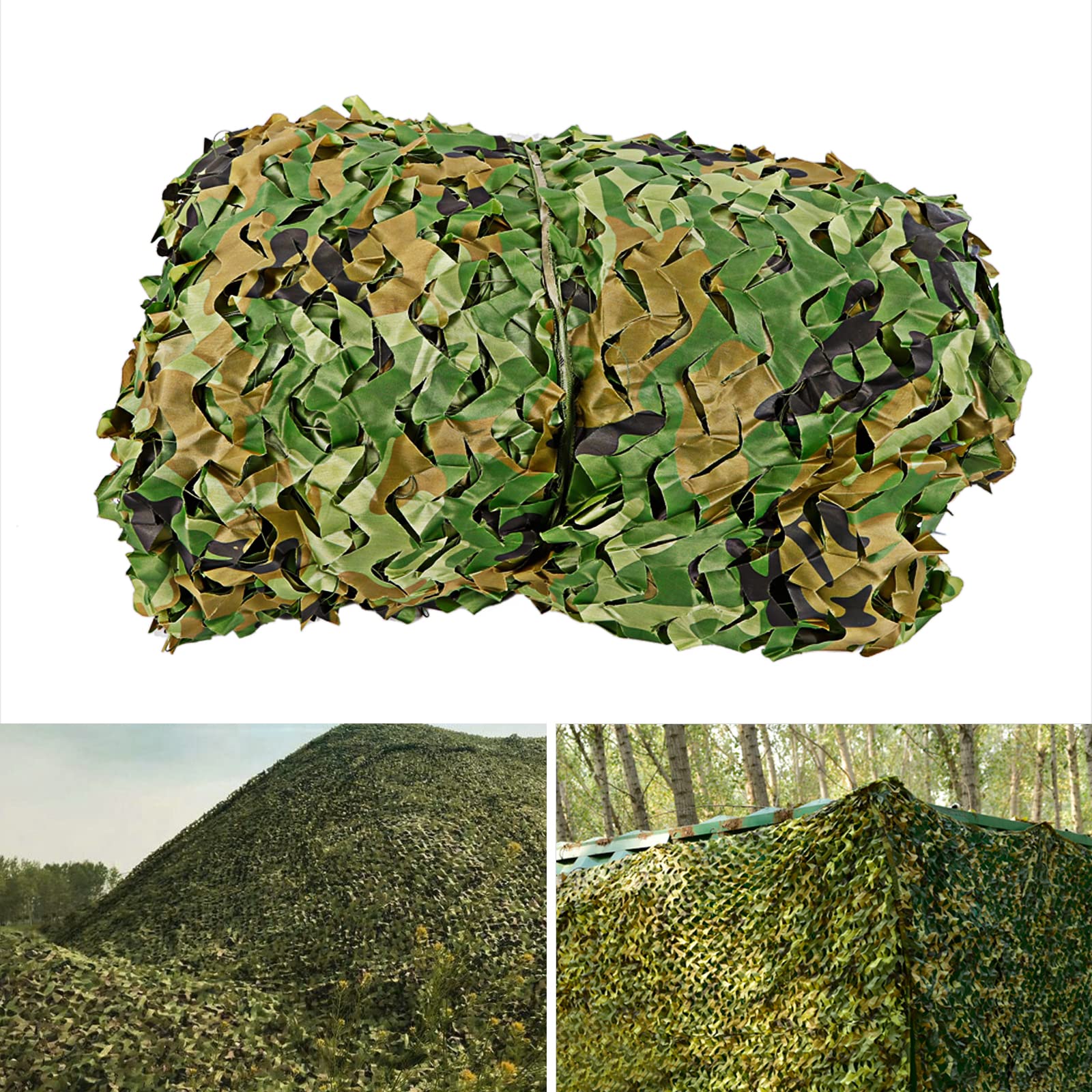Camouflage Tarnnetz 4x6m - Sonnen- Und Sichtschutz Für Garten, Camping, Jagd & Outdoor | Strapazierfähig & Vielseitig